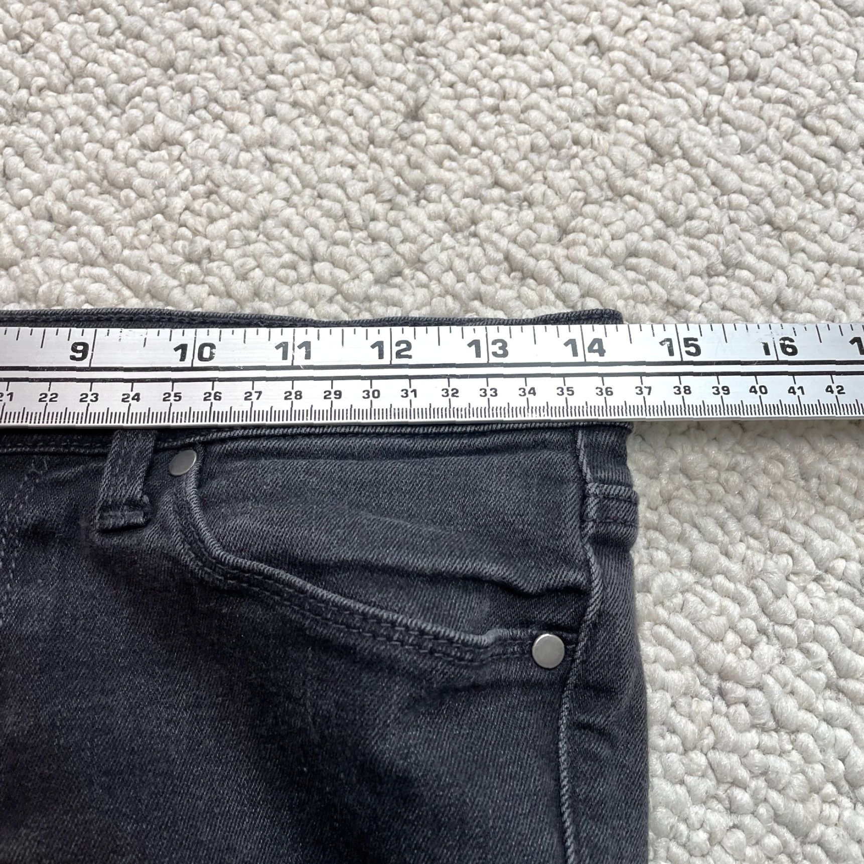 Banana Republic Banana Republic Jeans Womens 26 Black Skinny 29x29 Denim 5-Pocket Solid Size 29" - 6 Thumbnail