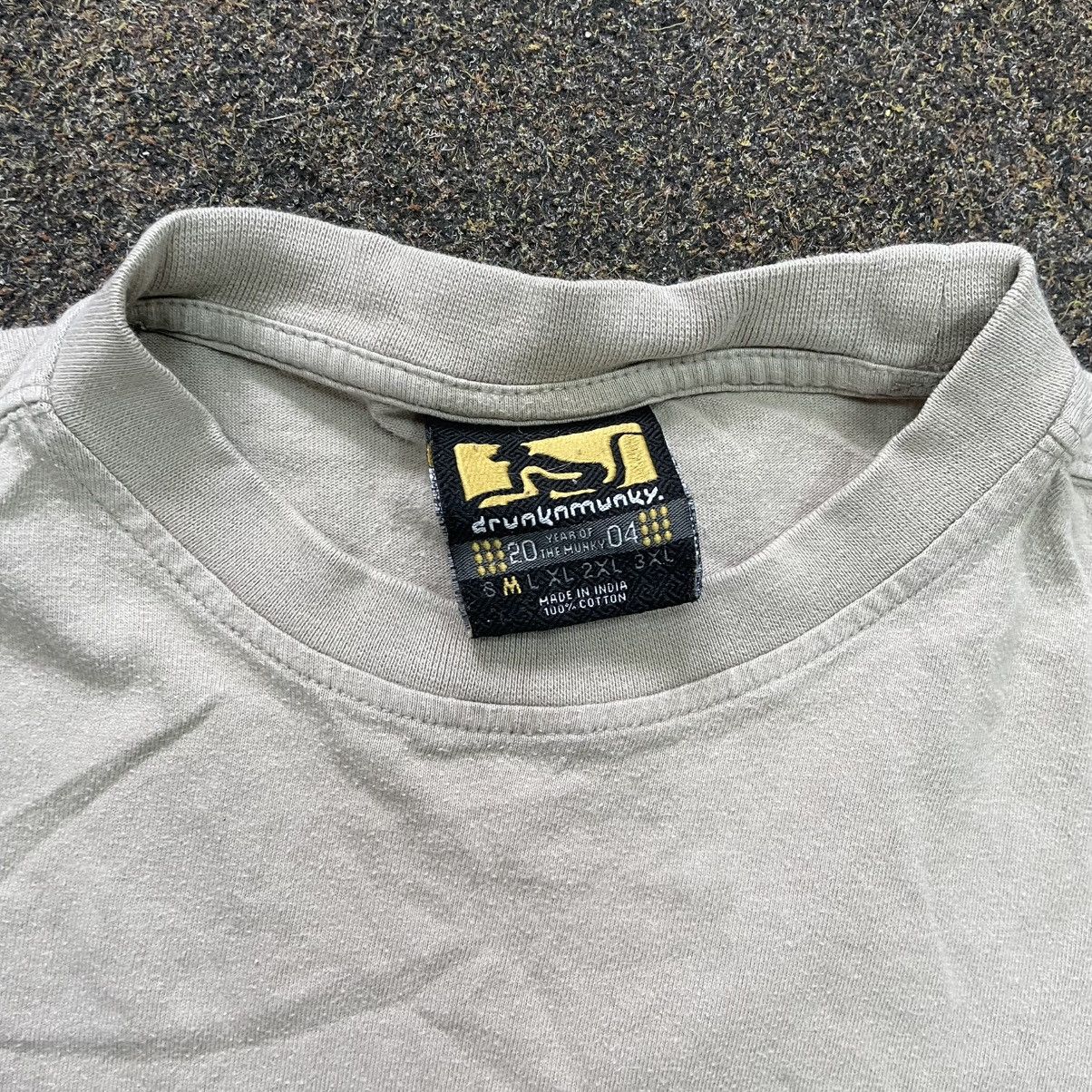 Vintage Vintage 90s Drunk Monkey Graphic Tee Sun Faded Skate Baggy M Size US M / EU 48-50 / 2 - 5 Thumbnail