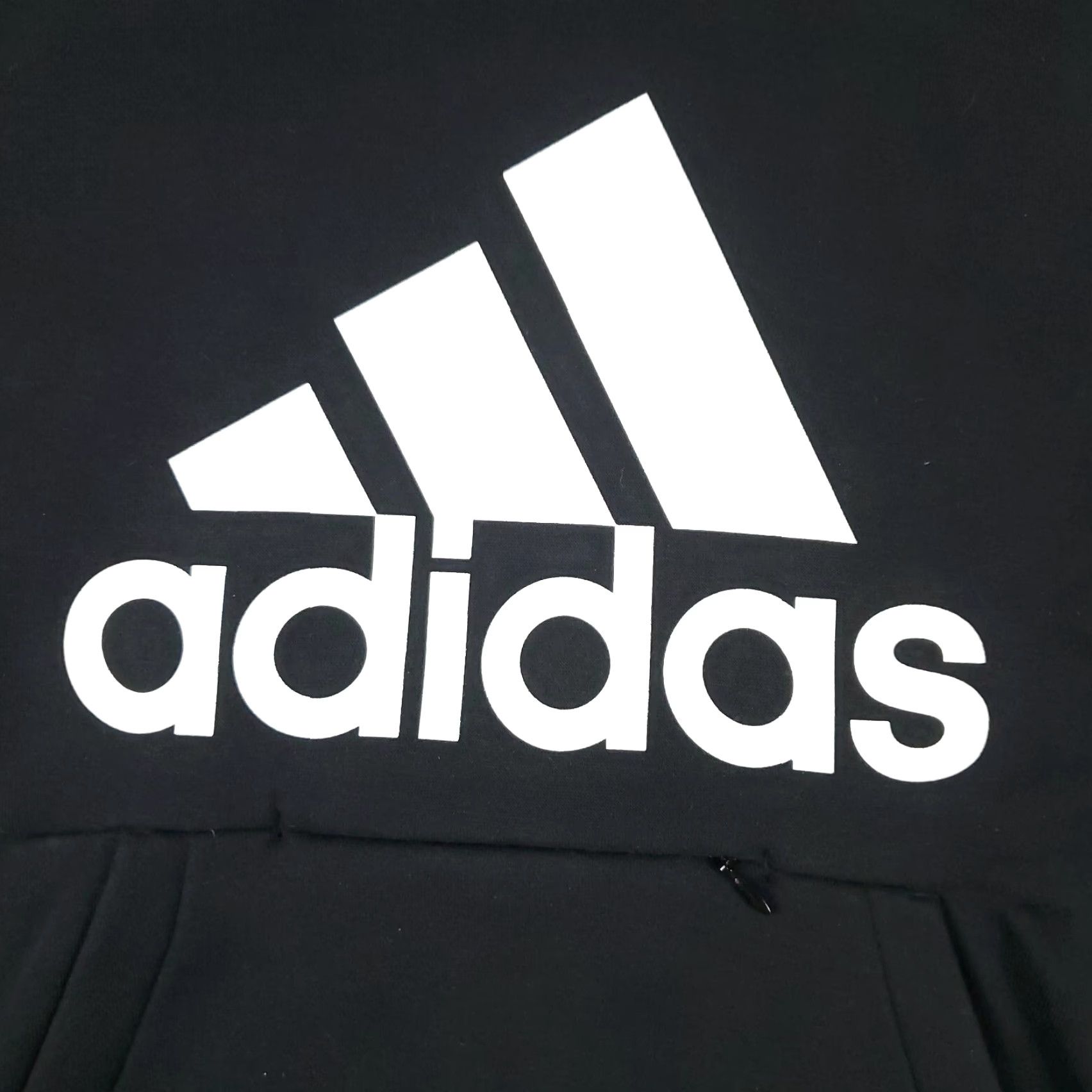 Adidas Adidas Hoodie Womens XS Black Logo Pullover Sweatshirt Ladies Size XS / US 0-2 / IT 36-38 - 2 Thumbnail