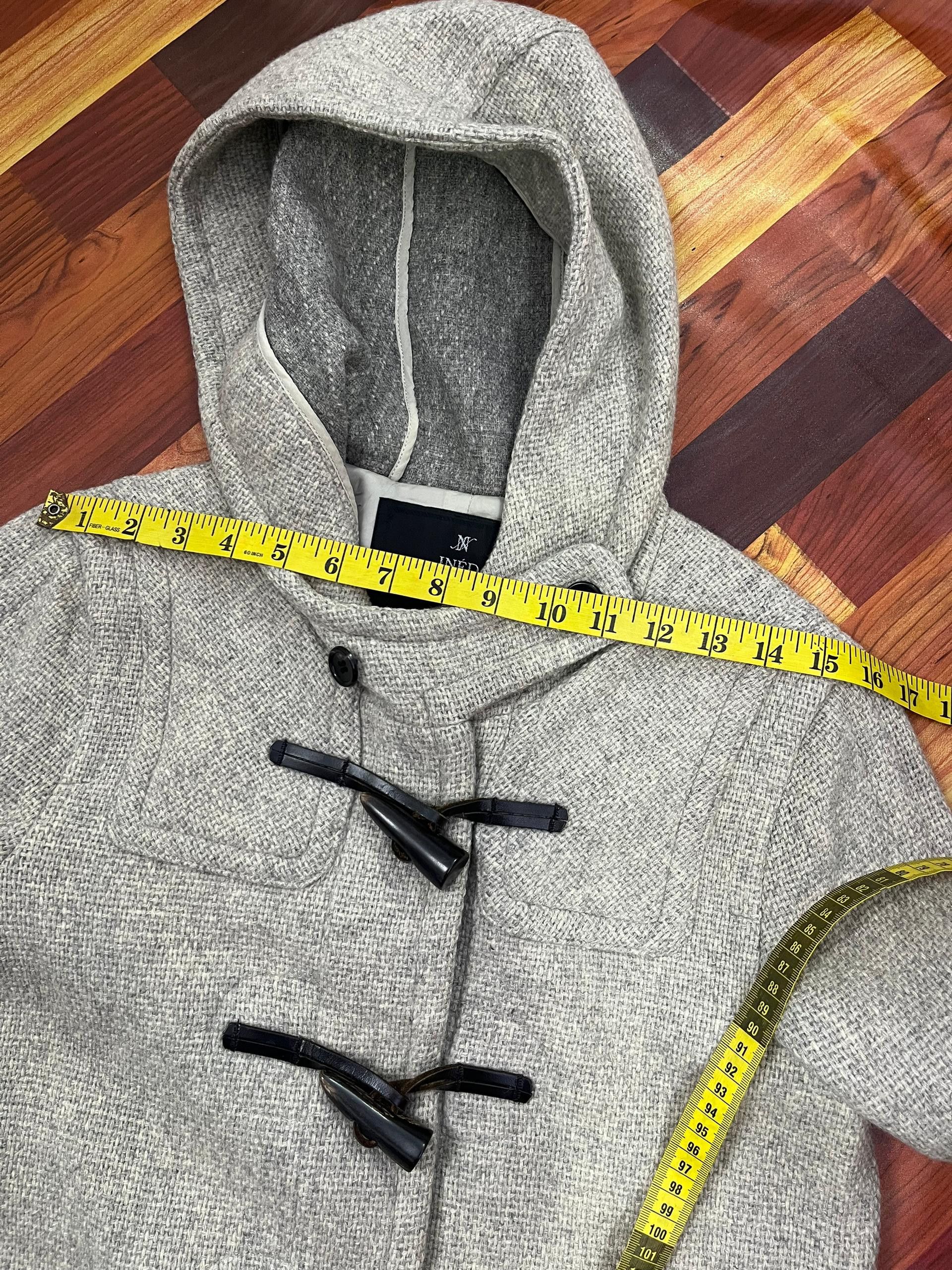 Yohji Yamamoto INED Yohji Yamamoto Japan Wool Hooded Duffle Coat Size S / US 4 / IT 40 - 15 Thumbnail