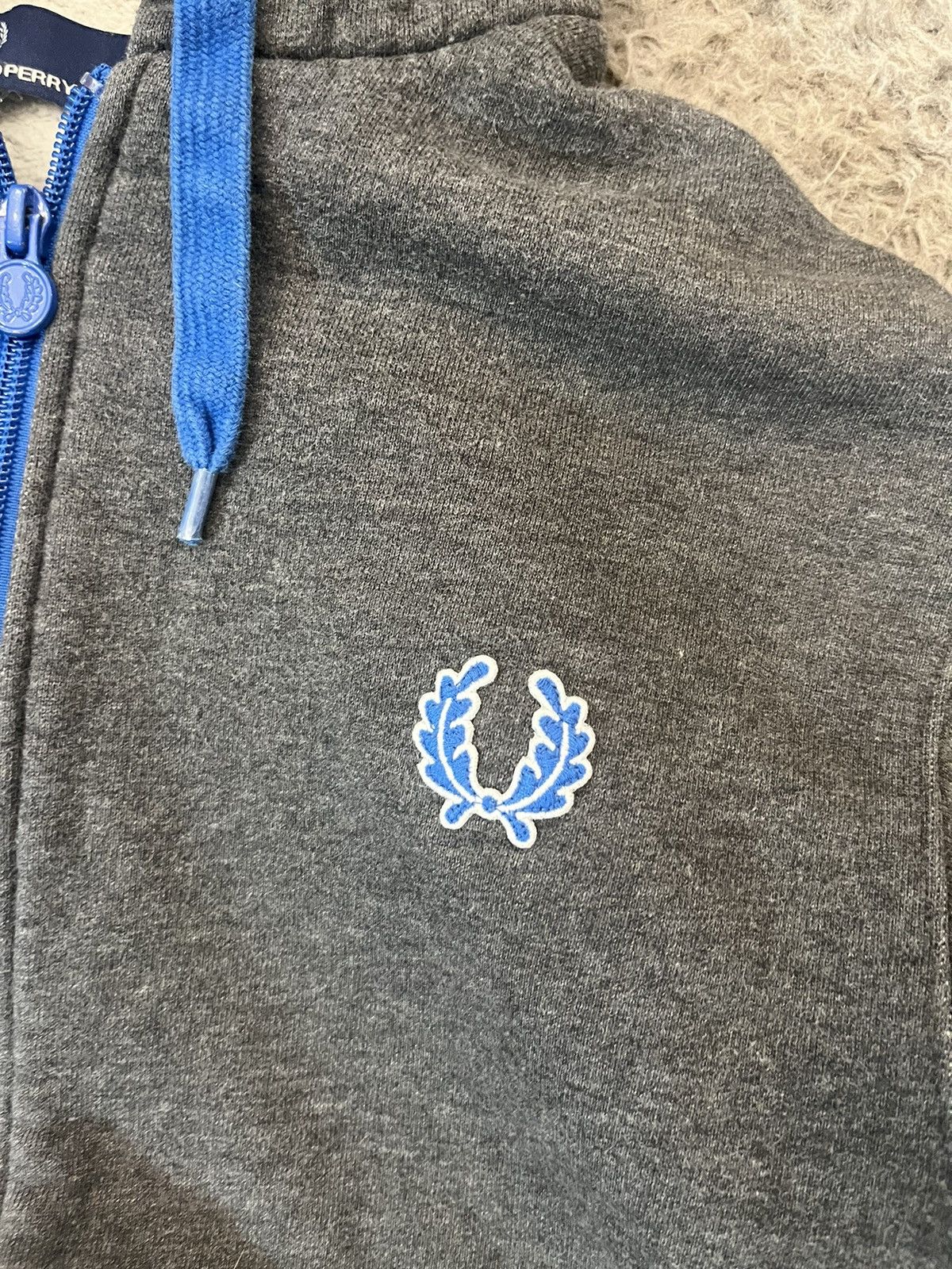 Fred Perry × Vintage Fred Perry Zip Hoodie Boxy Baggy UK Drill Vintage 90s Size US M / EU 48-50 / 2 - 4 Thumbnail