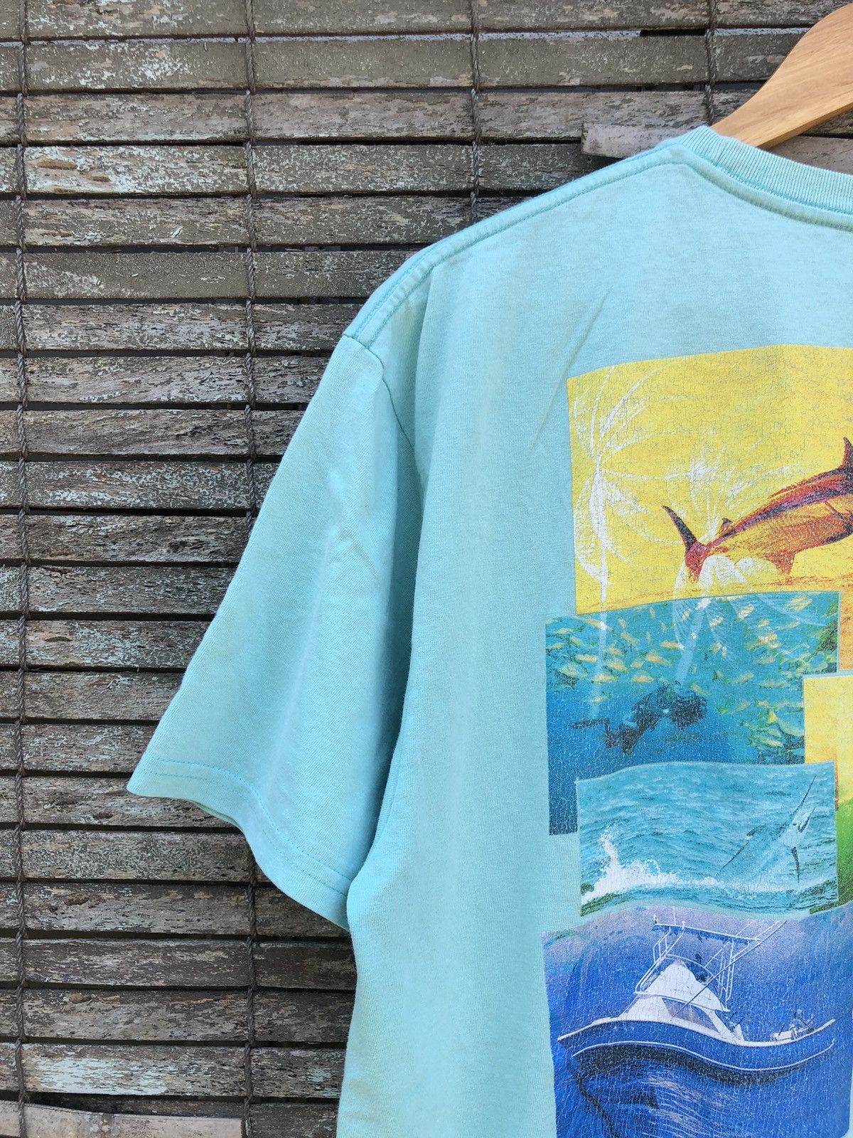 Vintage Vintage Y2K Guy Harvey Backhit Tshirt Size US L / EU 52-54 / 3 - 5 Thumbnail