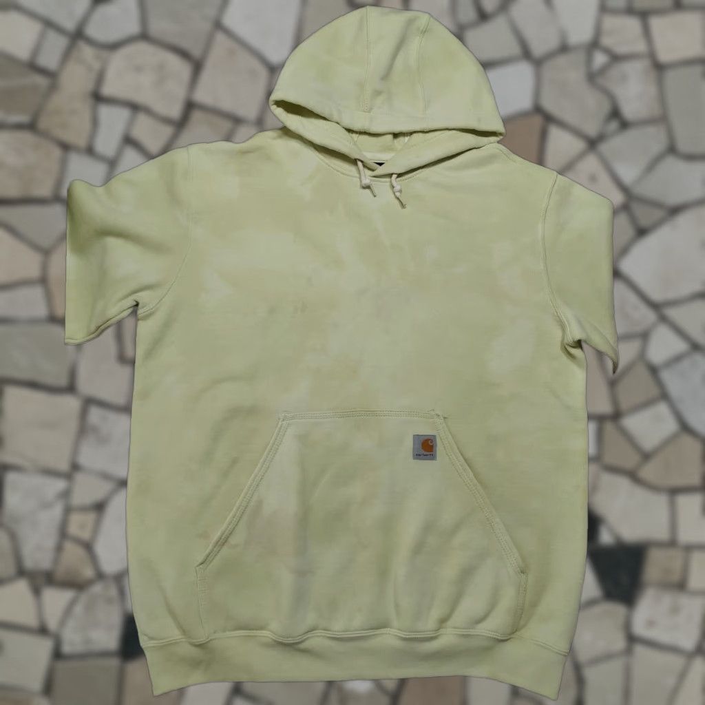 Carhartt VINTAGE Carhartt Mens Large Lime Green Loose Hoodie Sweatshirt Acid Wash Tie Dye 1 Of 1 Size US L / EU 52-54 / 3 - 1 Thumbnail