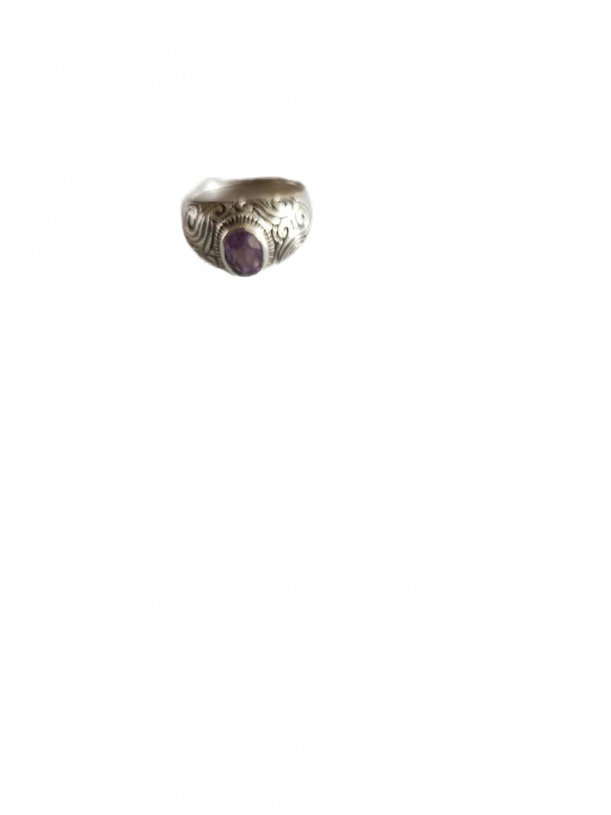 Designer Silver amethyst sz 9 Size ONE SIZE - 1 Thumbnail