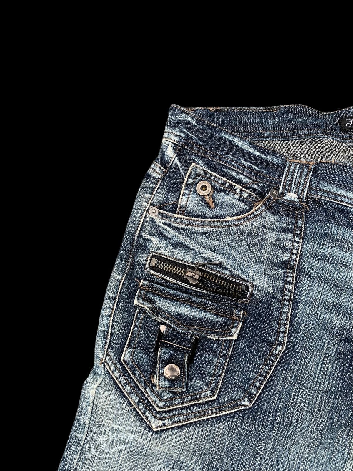 Kapital FLARE💥IN THE ATTIC RUSTY JAPANESE PUNK DISTRESSED DENIM Size US 32 / EU 48 - 9 Thumbnail