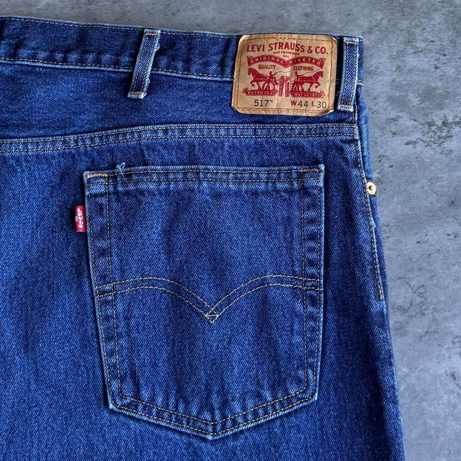 JNCO × Levi's × Levi's Vintage Clothing Vintage Y2K Levi’s 517 Baggy Boot Cut Grunge Opium Jeans Size US 44 / EU 60 - 3 Thumbnail