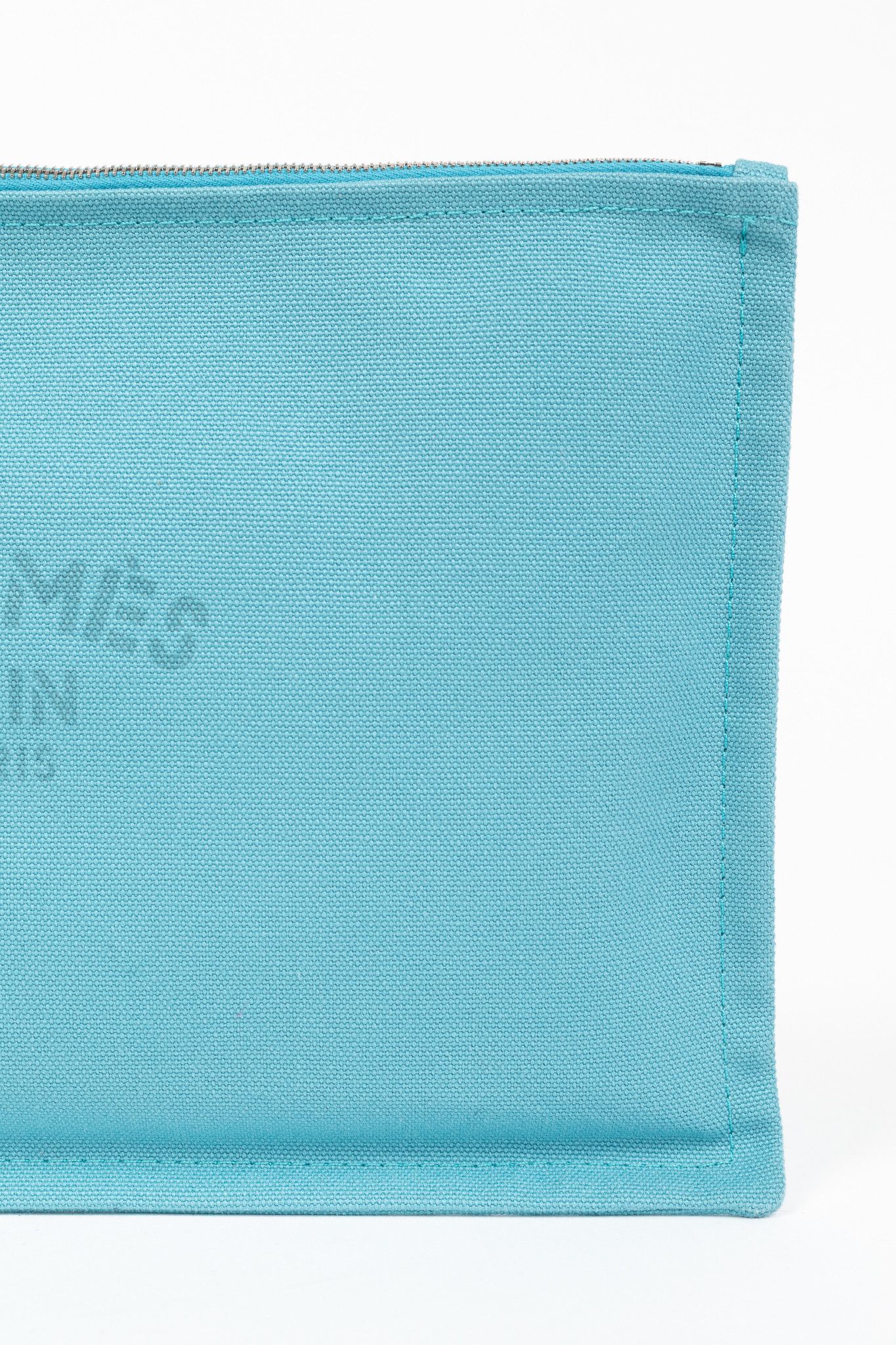 Hermes Hermes Flat Yachting GM Blue Logo Toile Pouch Size ONE SIZE - 5 Thumbnail