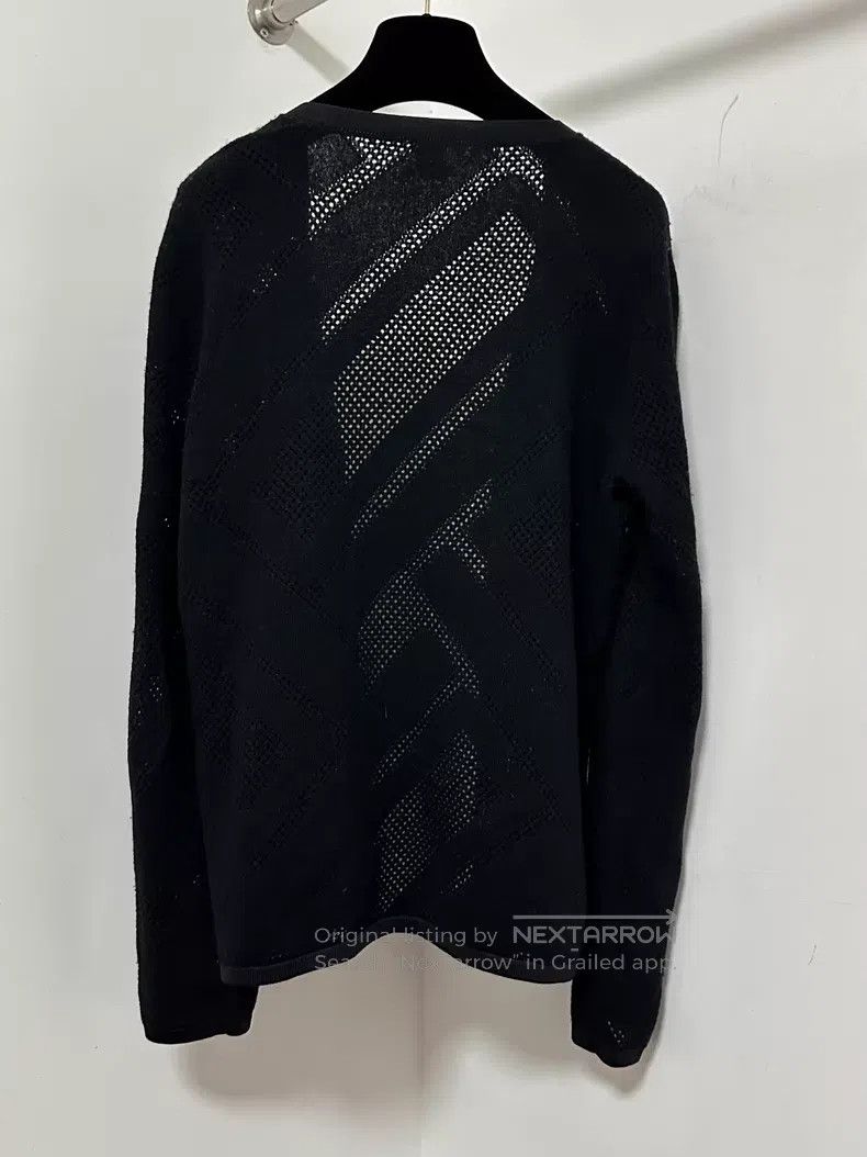 Hermes Hermes Black Knit Open Cardigan Jacket Size S / US 4 / IT 40 - 2 Thumbnail