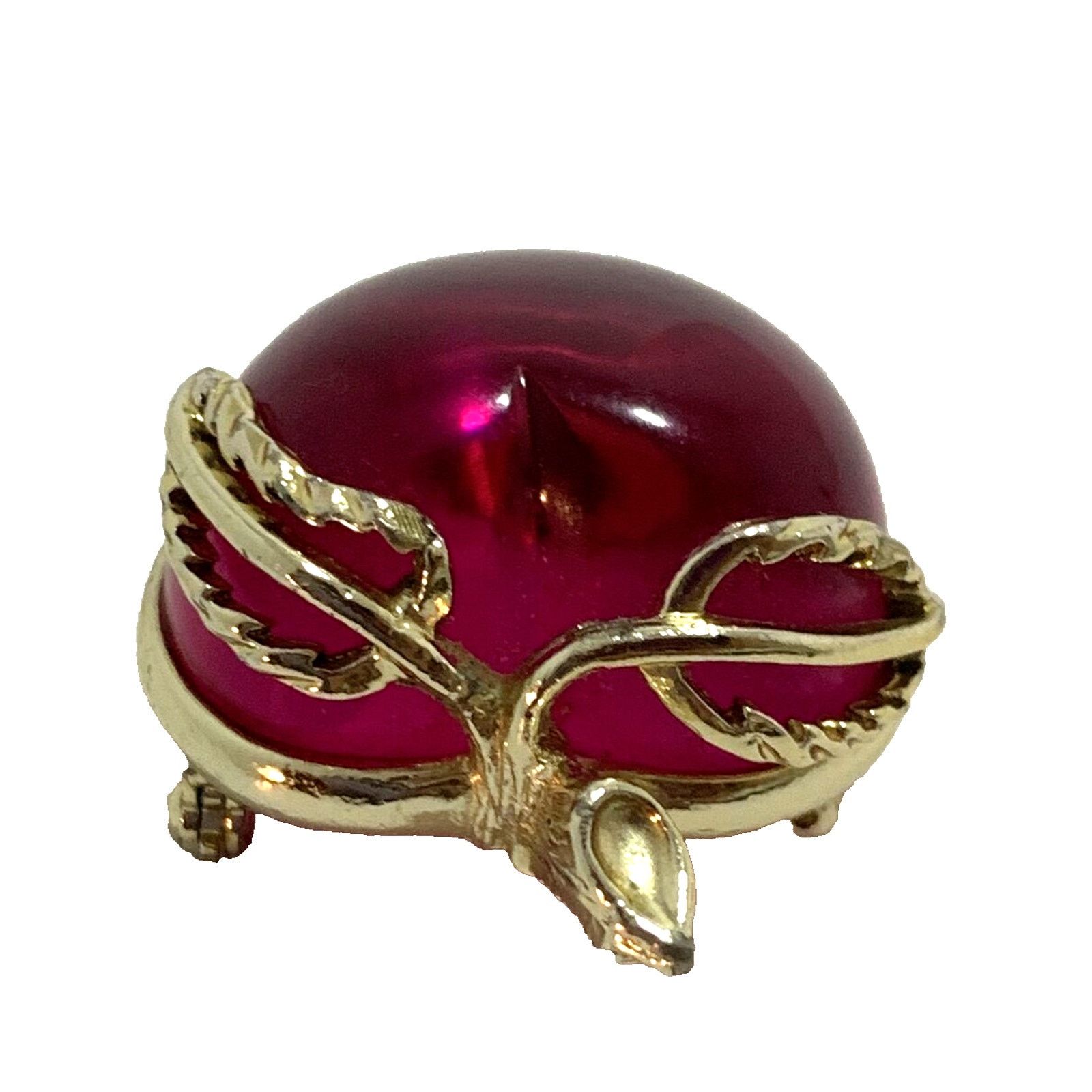 Other Sarah Convent Vtg Lucite Jelly Belly Apple Cherry Brooch Size ONE SIZE - 4 Thumbnail
