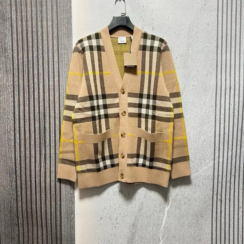 Burberry Burberry Beige Wool Cardigan for Men Size US M / EU 48-50 / 2 - 1 Thumbnail