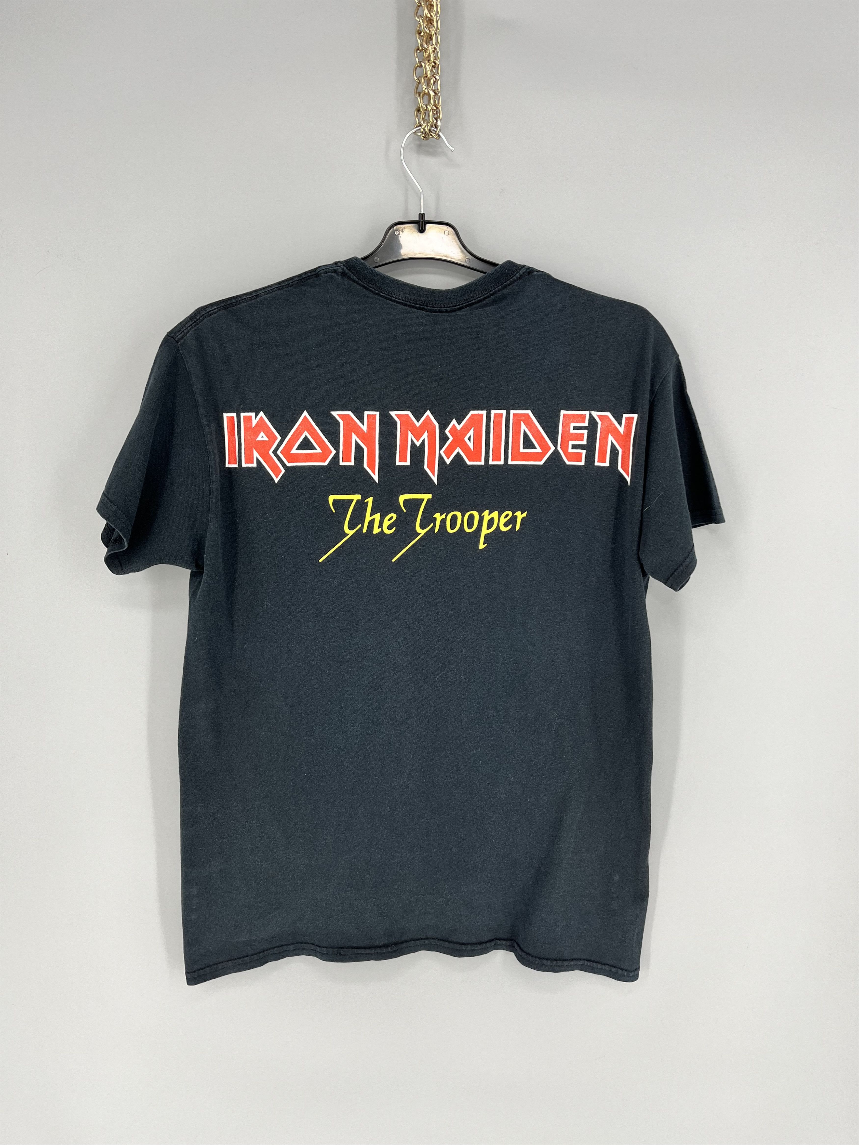 Band Tees Faded Iron Maiden The Trooper Heavy Metal Band Tee Size M Size US M / EU 48-50 / 2 - 9 Thumbnail