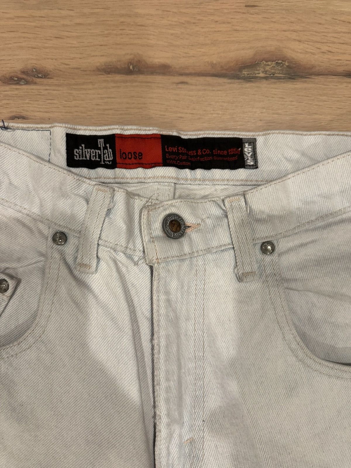 Levi's Vintage Levi Silver Tab Light Wash 90s Jeans 29x33 Size US 29 - 5 Thumbnail