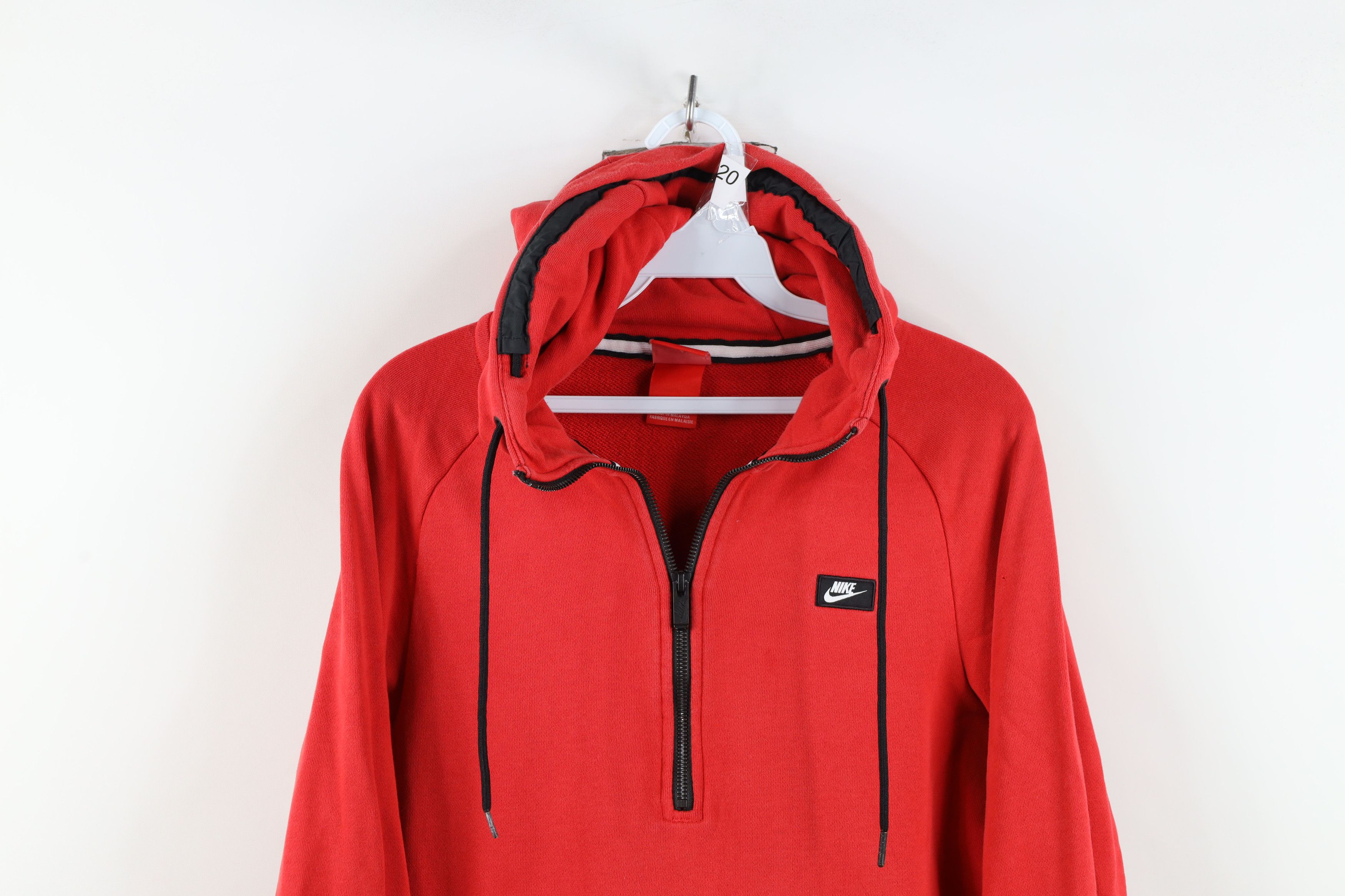 Nike Vintage Y2K Nike Scott Mini Swoosh Box Logo Half Zip Hoodie Size US S / EU 44-46 / 1 - 2 Thumbnail