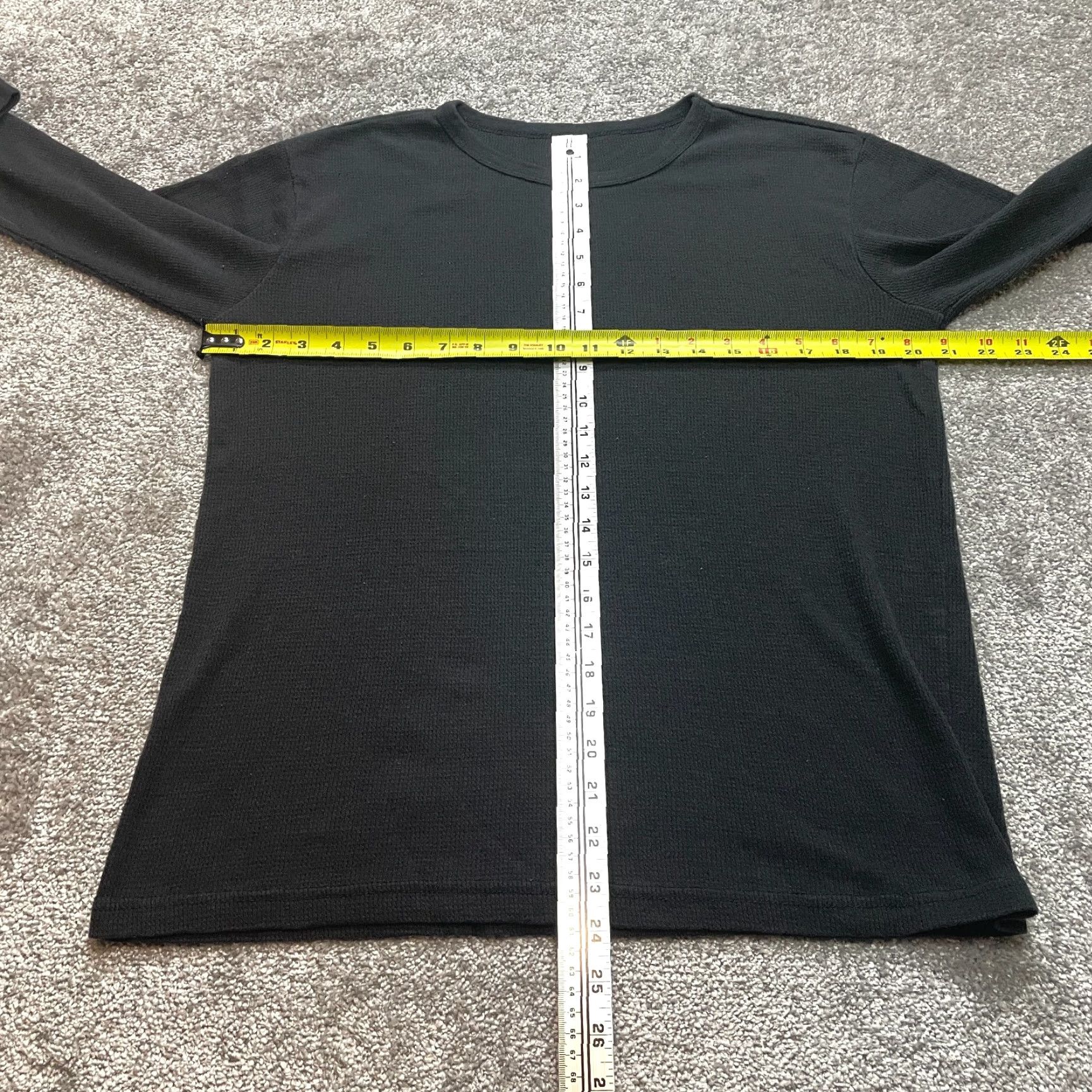 Vintage US Polo Assn. Shirt Adult Medium Black Thermal Long Sleeve Crew Tee Size US M / EU 48-50 / 2 - 4 Thumbnail