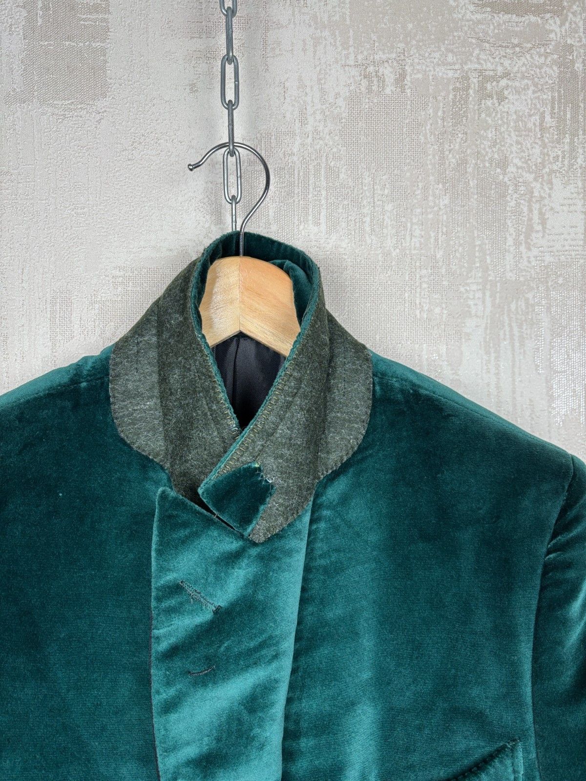 Alfred Dunhill Dunhill London Velvet Double Breasted Blazer Smoking Size 40R - 6 Thumbnail