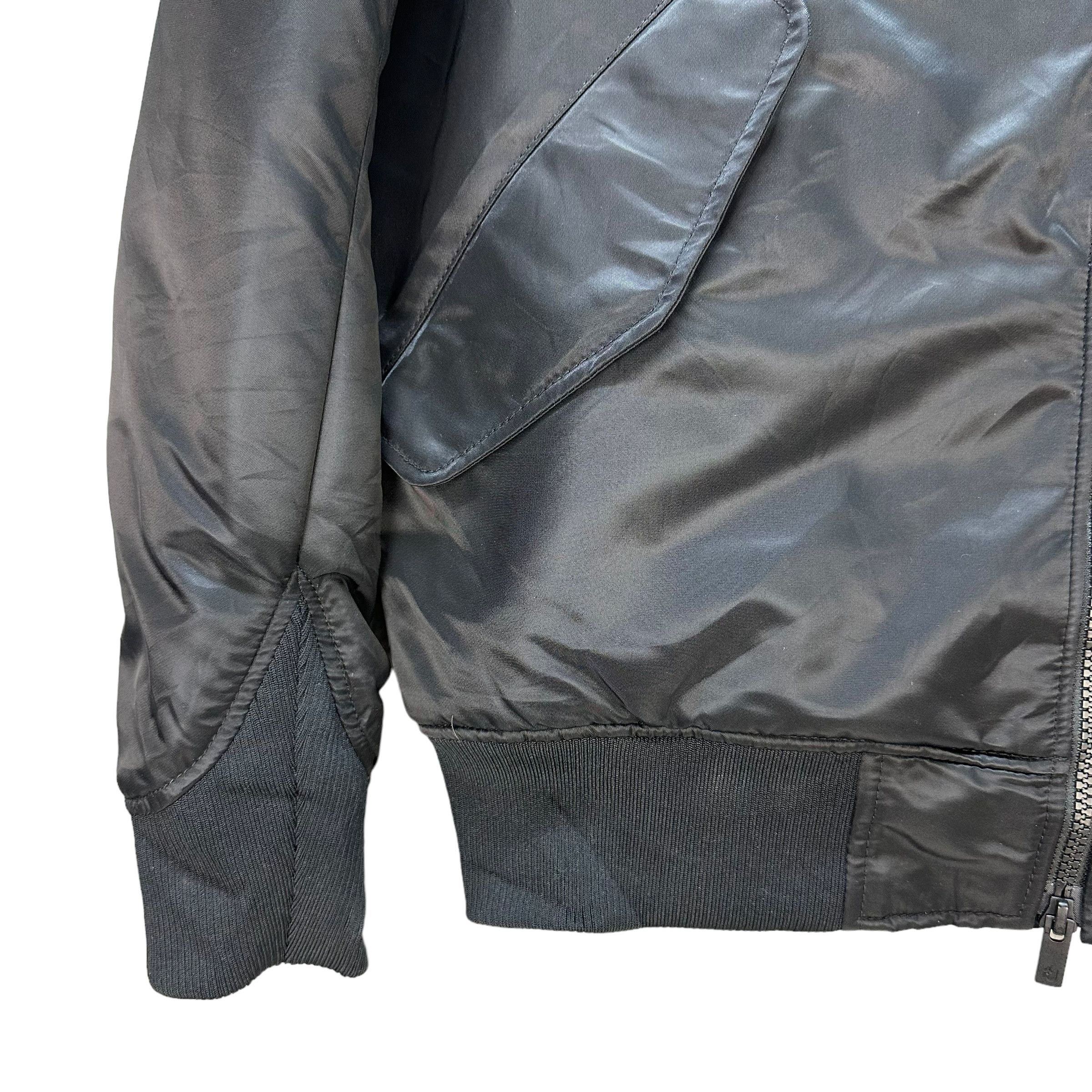 Japanese Brand +J Black Bomber Jacket #A3-0062 Size US M / EU 48-50 / 2 - 4 Thumbnail