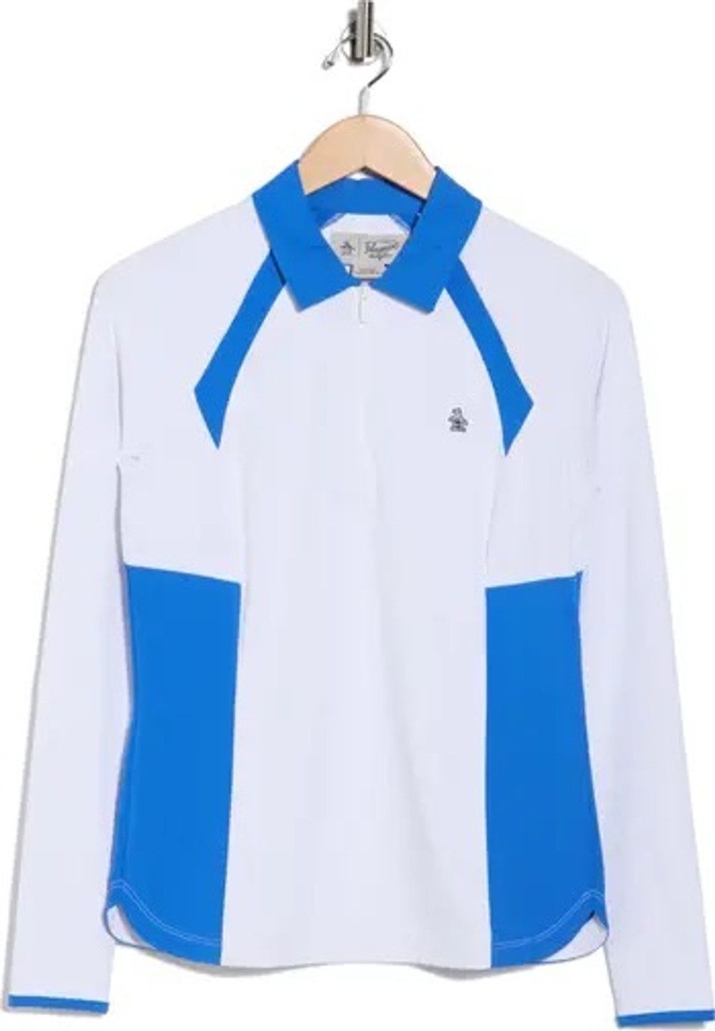 Original Penguin Penguin white and blue Colorblock Half Zip Polo Size L Size L / US 10 / IT 46 - 4 Thumbnail