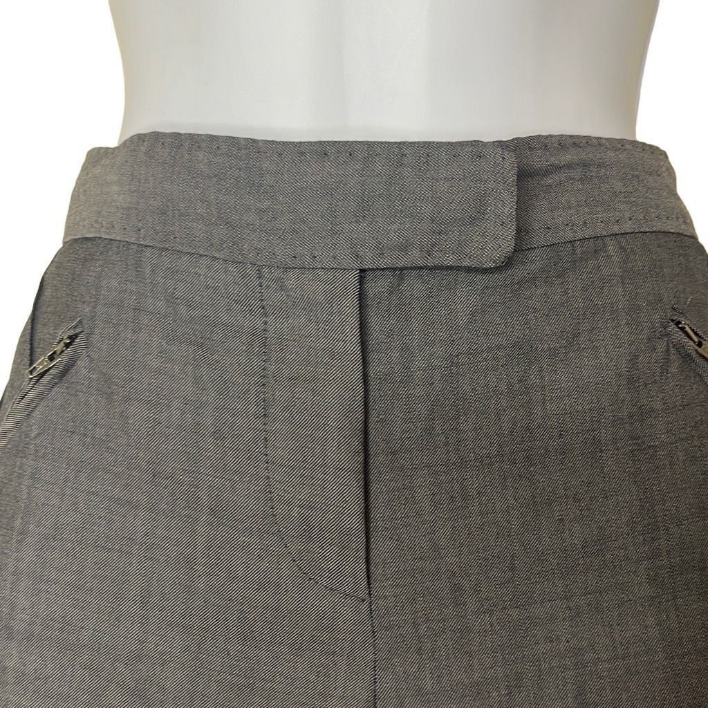 Stella McCartney Stella McCartney Womens 40 Medium Wool Dress Pants Gray Pock Size 28" / US 6 / IT 42 - 4 Thumbnail