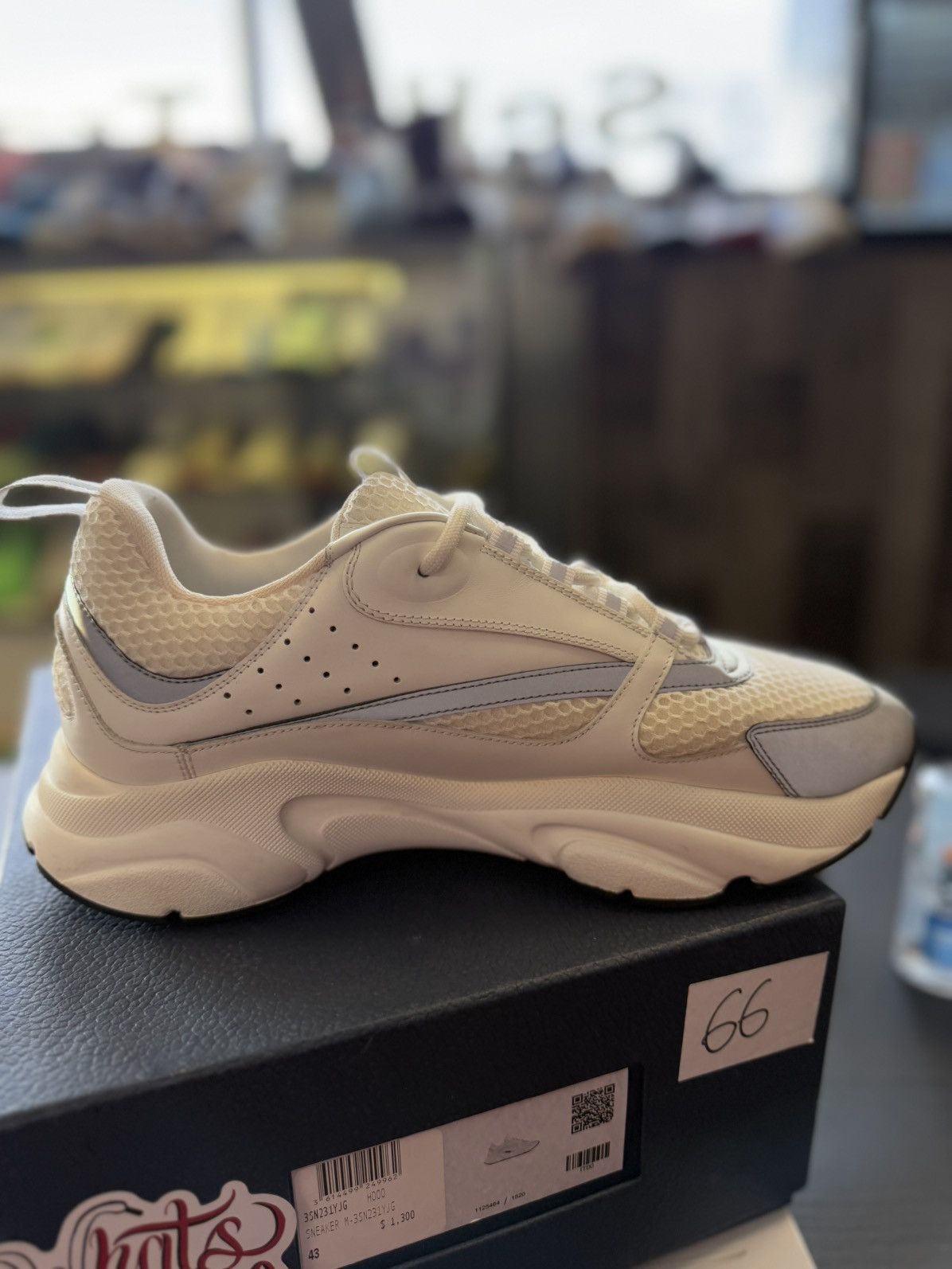 Dior Dior B22 White Low Top Sneakers Size 43EU/10US Size US 10 / EU 43 - 8 Thumbnail