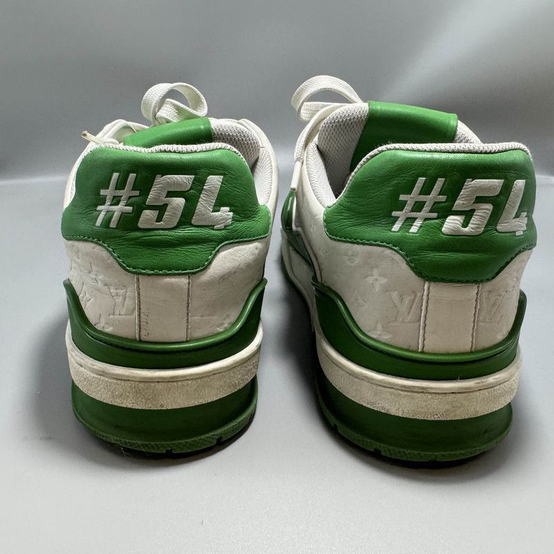 Louis Vuitton Louis Vuitton Green and White Fashion Sneakers -2508 Size US 8 / EU 41 - 3 Thumbnail