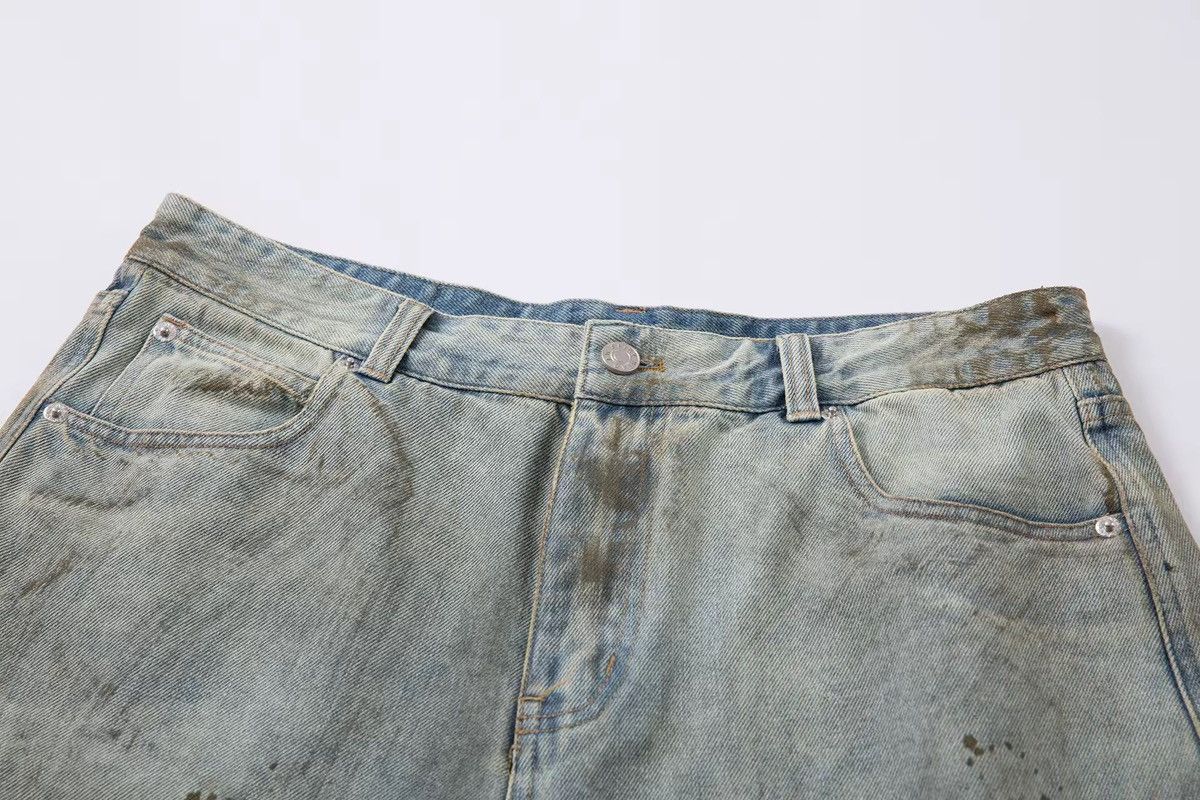 Designer × Vintage Dirty Washed Design Old Retro Vintage Y2k Shorts Size US 32 / EU 48 - 4 Thumbnail