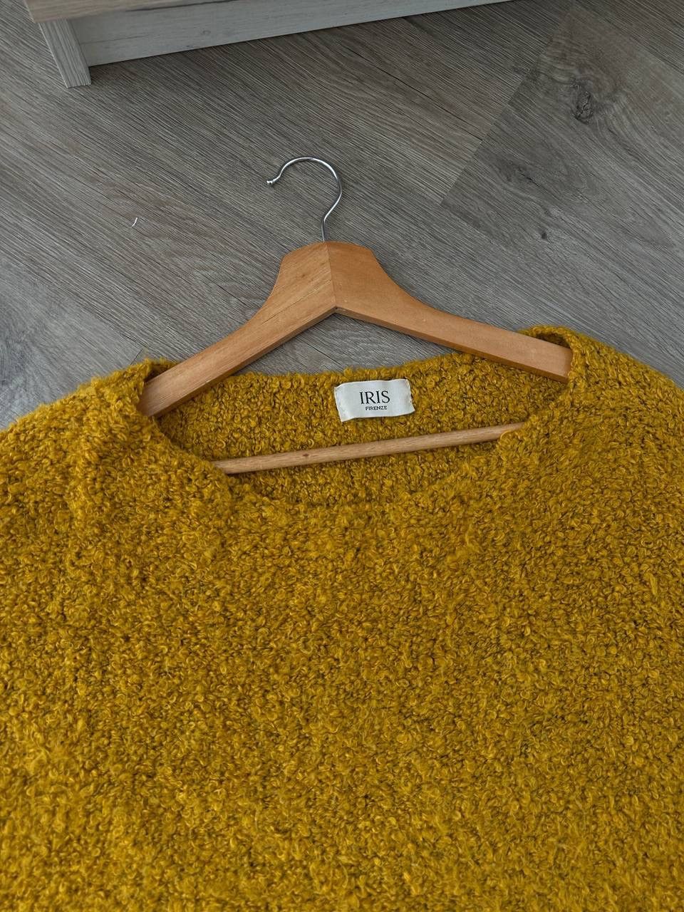 Iris von Arnim × Vintage Vintage Iris Firenze Yellow Cardigan Poncho Sweater Size US L / EU 52-54 / 3 - 5 Thumbnail