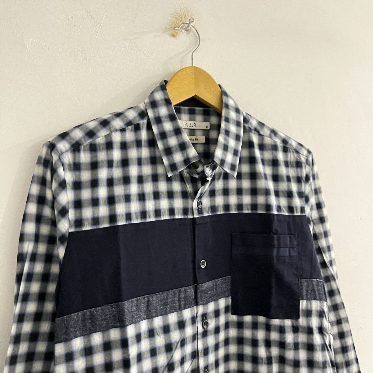 Japanese Brand Zio Unique Plaid Button Up Shirt Size US M / EU 48-50 / 2 - 3 Thumbnail