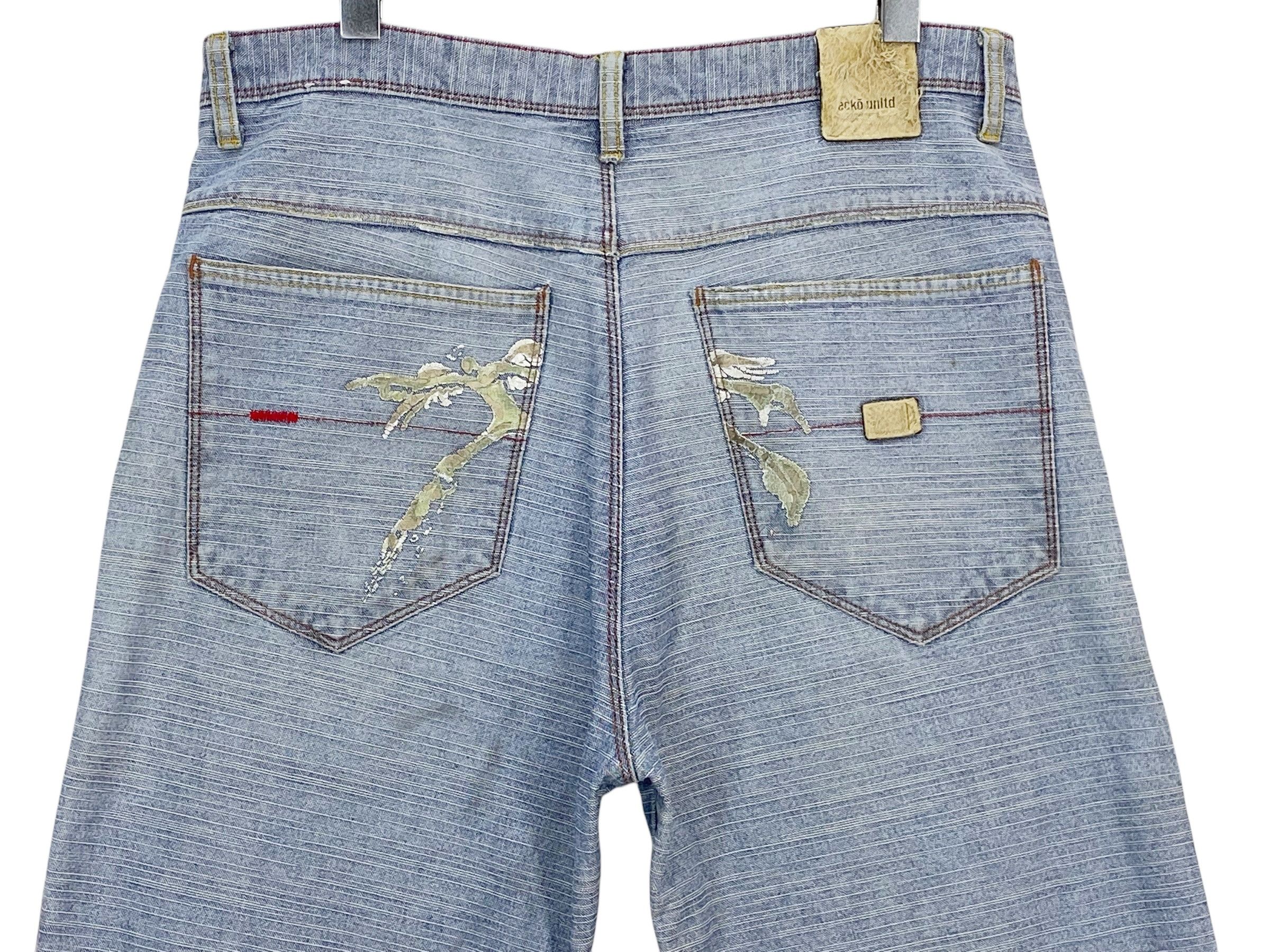 Ecko Unltd. Ecko Denim Hip Hop Skateboards Baggy Pants Size US 34 / EU 50 - 5 Thumbnail