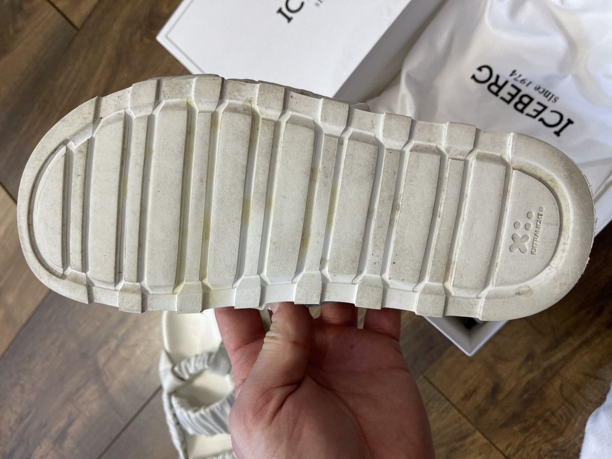 Iceberg Iceberg White Leather Sandals EU 38 Womens Platform Slides Size US 7 / IT 37 - 10 Thumbnail