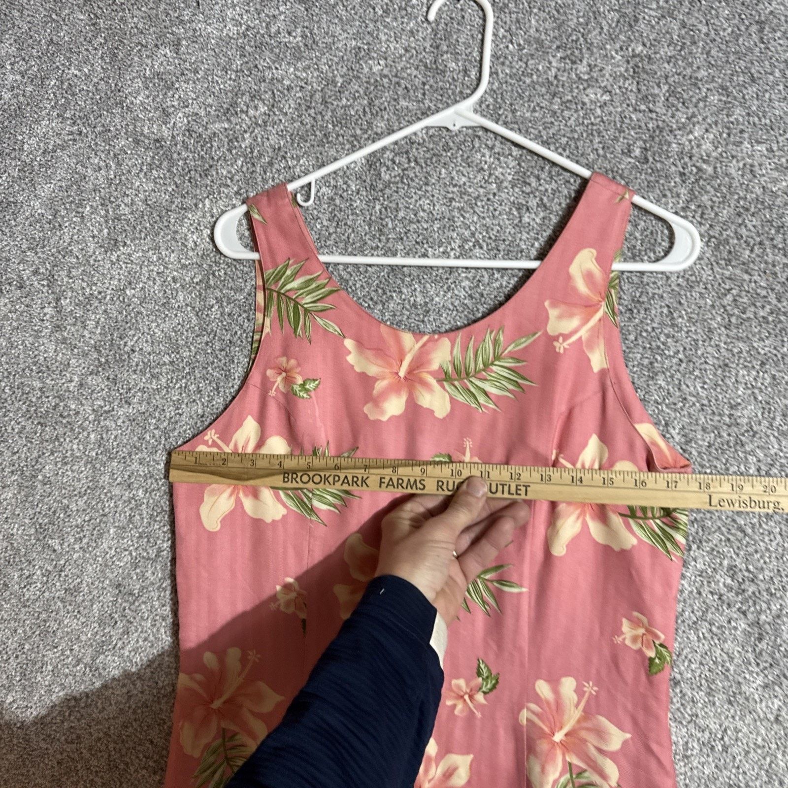 Other Vintage 90s Silk Floral Dress M Boho Tropical Chic Hawaiian Size M / US 6-8 / IT 42-44 - 4 Thumbnail