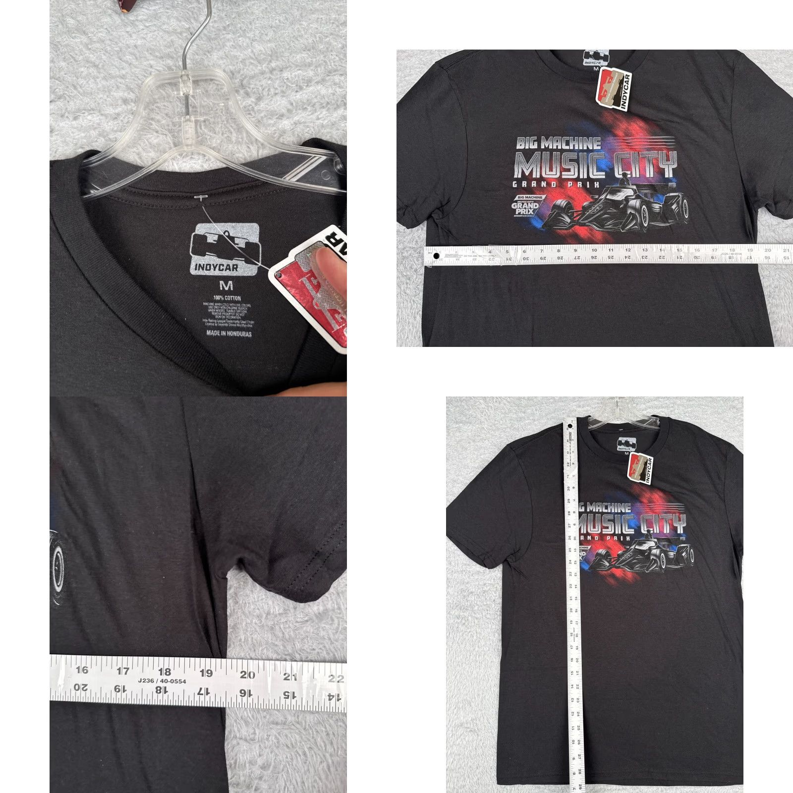 Vintage Indycar Shirt Adult Medium Black Big Machine Music City Grand Prix 2023 Indy Car Size US M / EU 48-50 / 2 - 8 Thumbnail