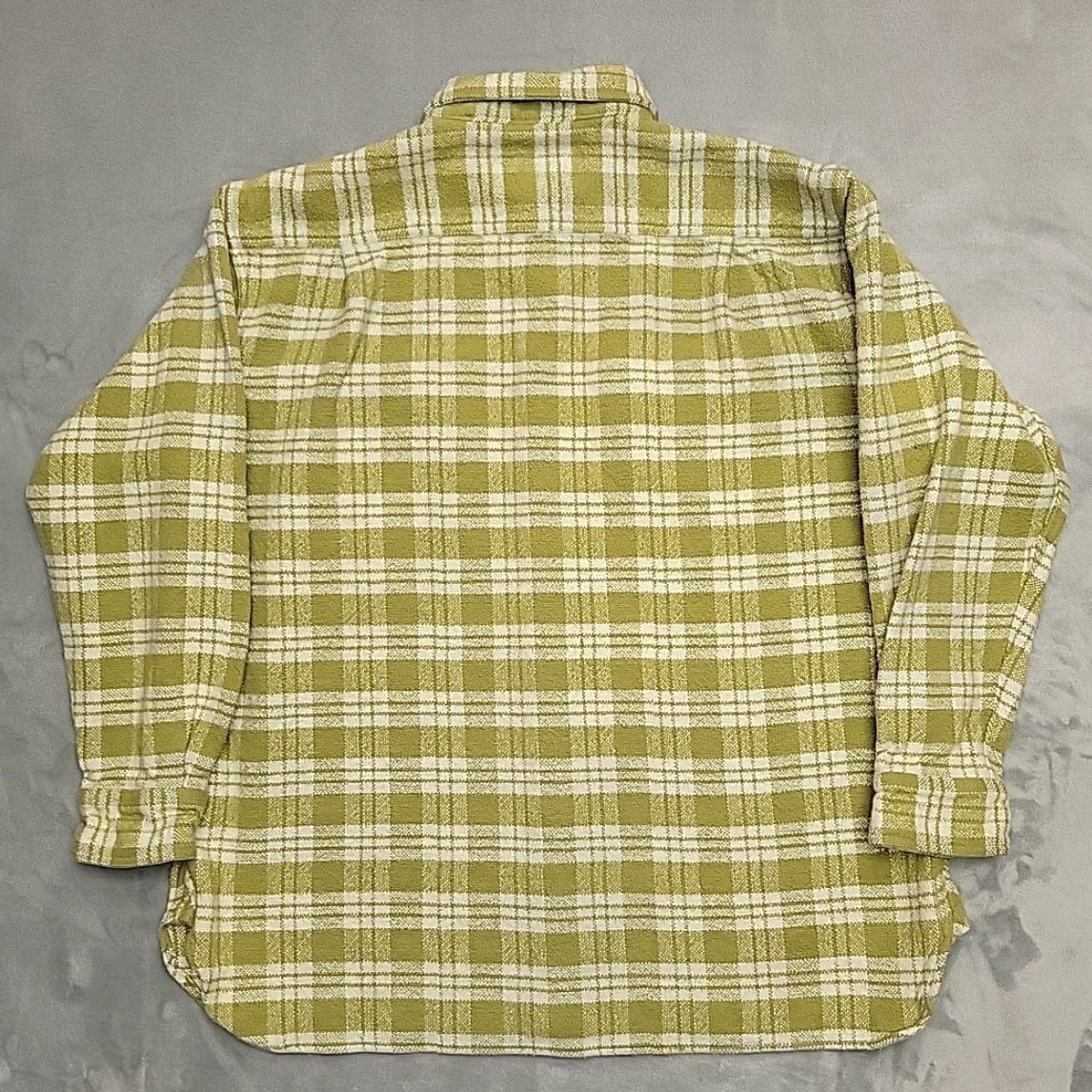 Vintage VINTAGE True Grit Shirt Men L Green Plaid Soft Thick Brushed Flannel Outdoor Classic Button-Up Casual Cotton 100% (not allowed extra words) Size US L / EU 52-54 / 3 - 6 Thumbnail