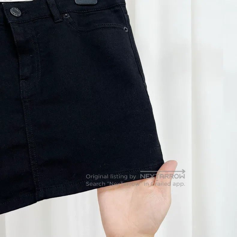 Givenchy Givenchy Leather patch denim pencil skirt Size L / US 10 / IT 46 - 4 Thumbnail