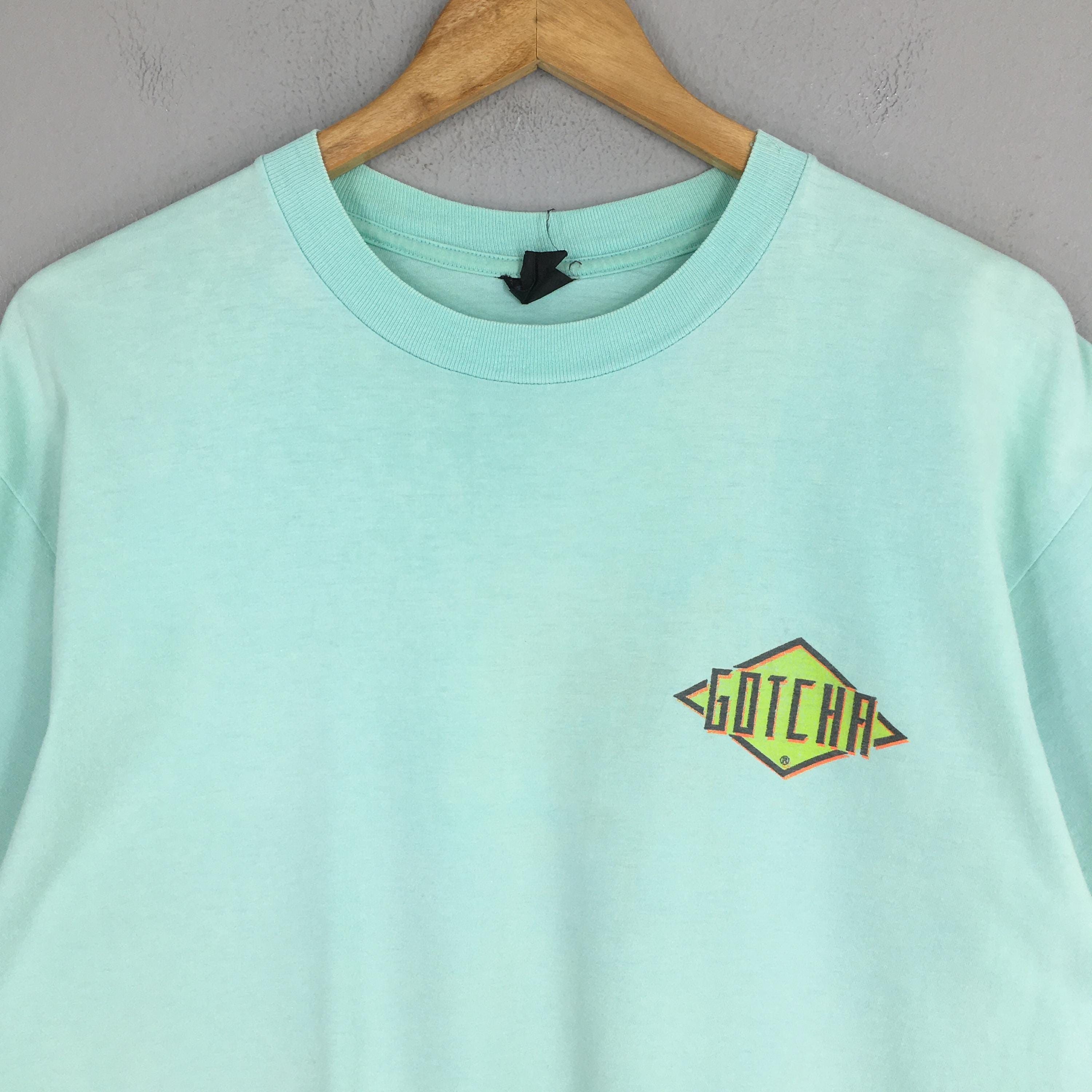 Gotcha Vintage 90s Gotcha Hawaii Surf Green T shirt Medium Size US M / EU 48-50 / 2 - 6 Thumbnail