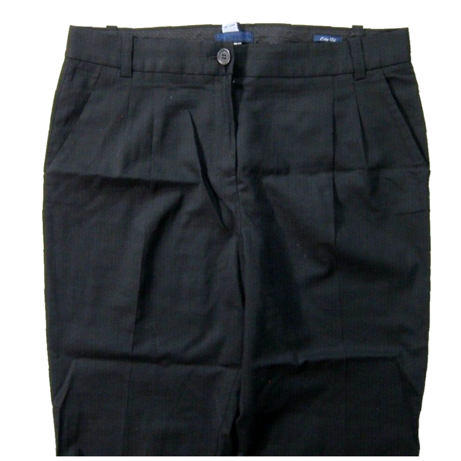 J.Crew J.Crew Black Wool Stretch Pleated Casual Pocket Chino City Fit Pant Women 6 Wool Black 80s 90s American Dress Pant Women 6 Size 28" / US 6 / IT 42 - 4 Thumbnail