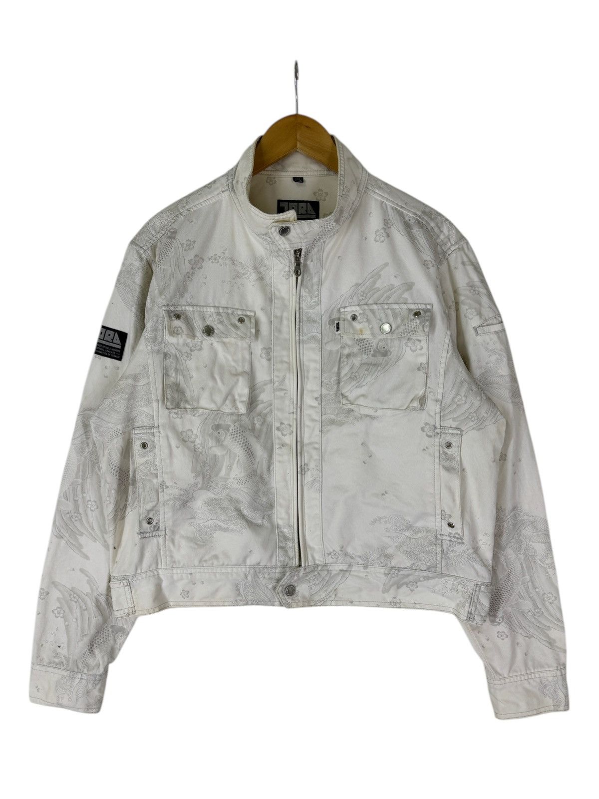 Japanese Brand Vintage Tora Koi Fish Motive Worker jacket Size US L / EU 52-54 / 3 - 5 Thumbnail