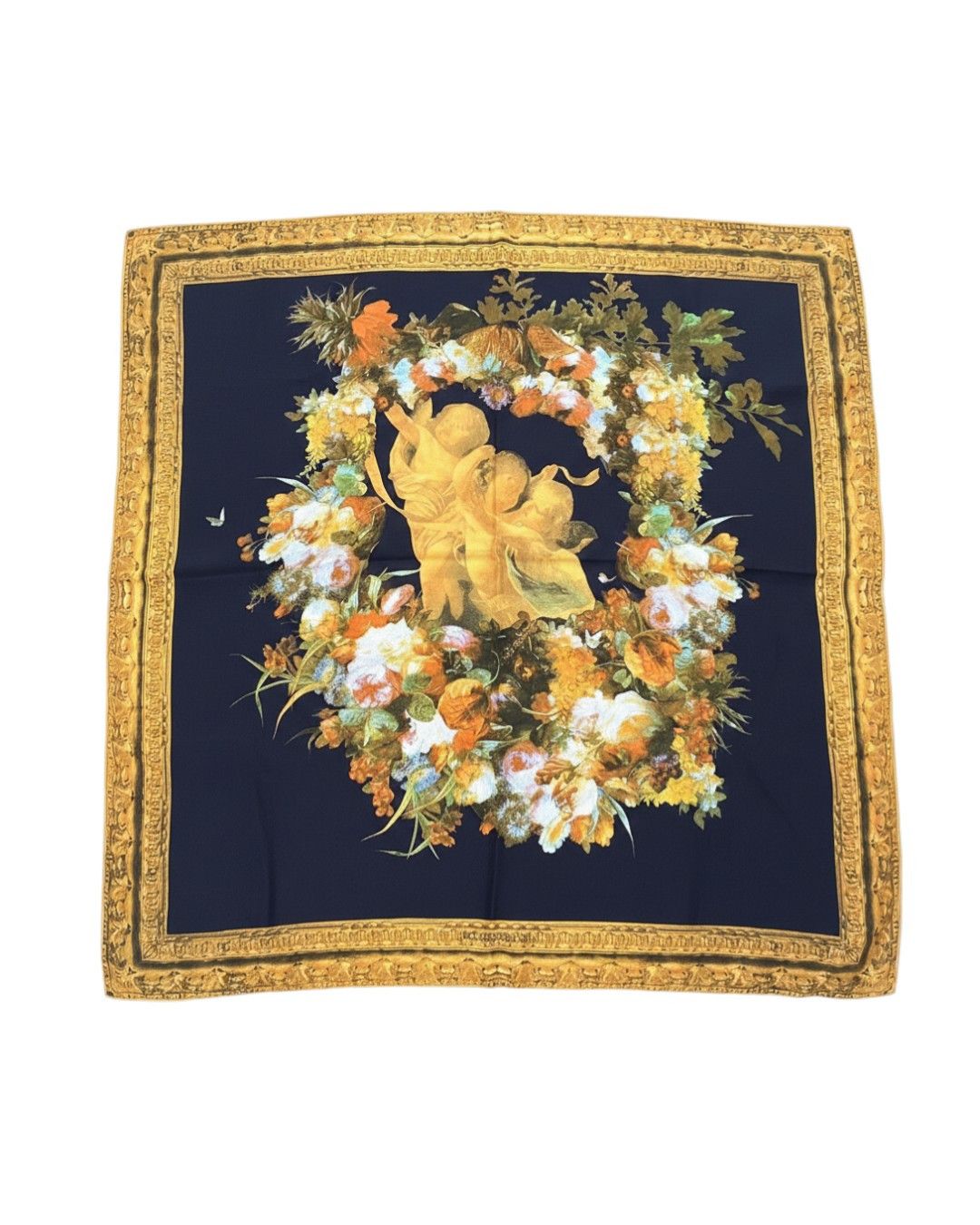 Dolce & Gabbana PRINTED CUPIDS SILK SCARF Size ONE SIZE - 1 Thumbnail