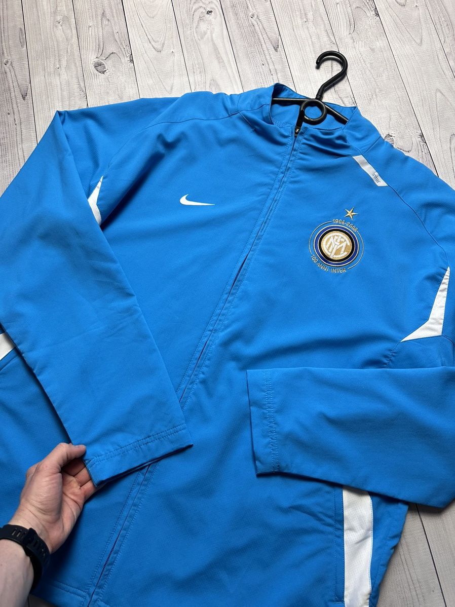 Vintage Vintage Nike Inter Milan soccer track jacket size XXL blue Size US XXL / EU 58 / 5 - 4 Thumbnail