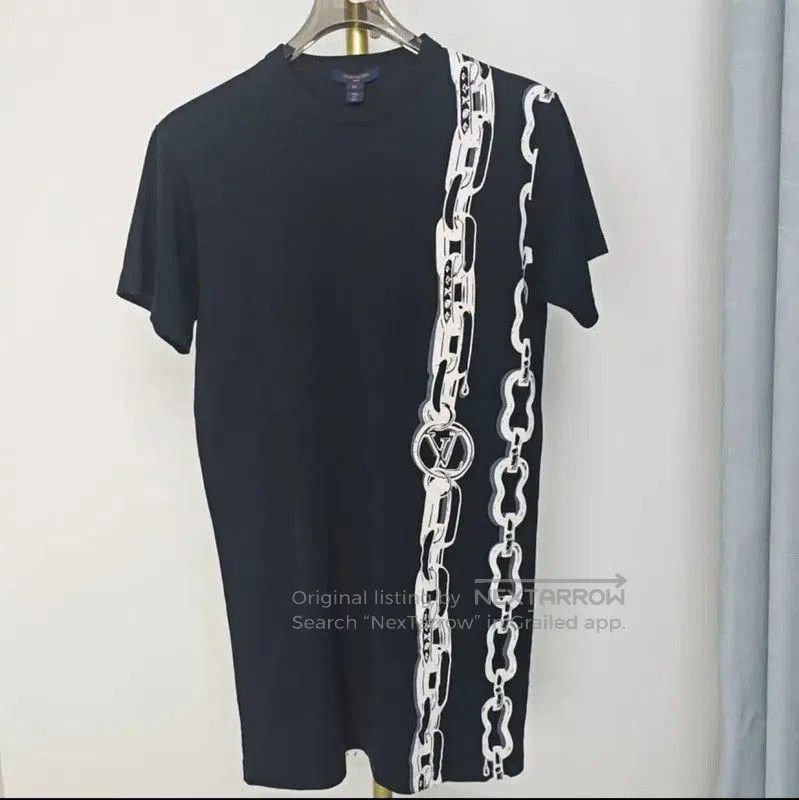 Louis Vuitton Black Cotton Dress Summer XS .