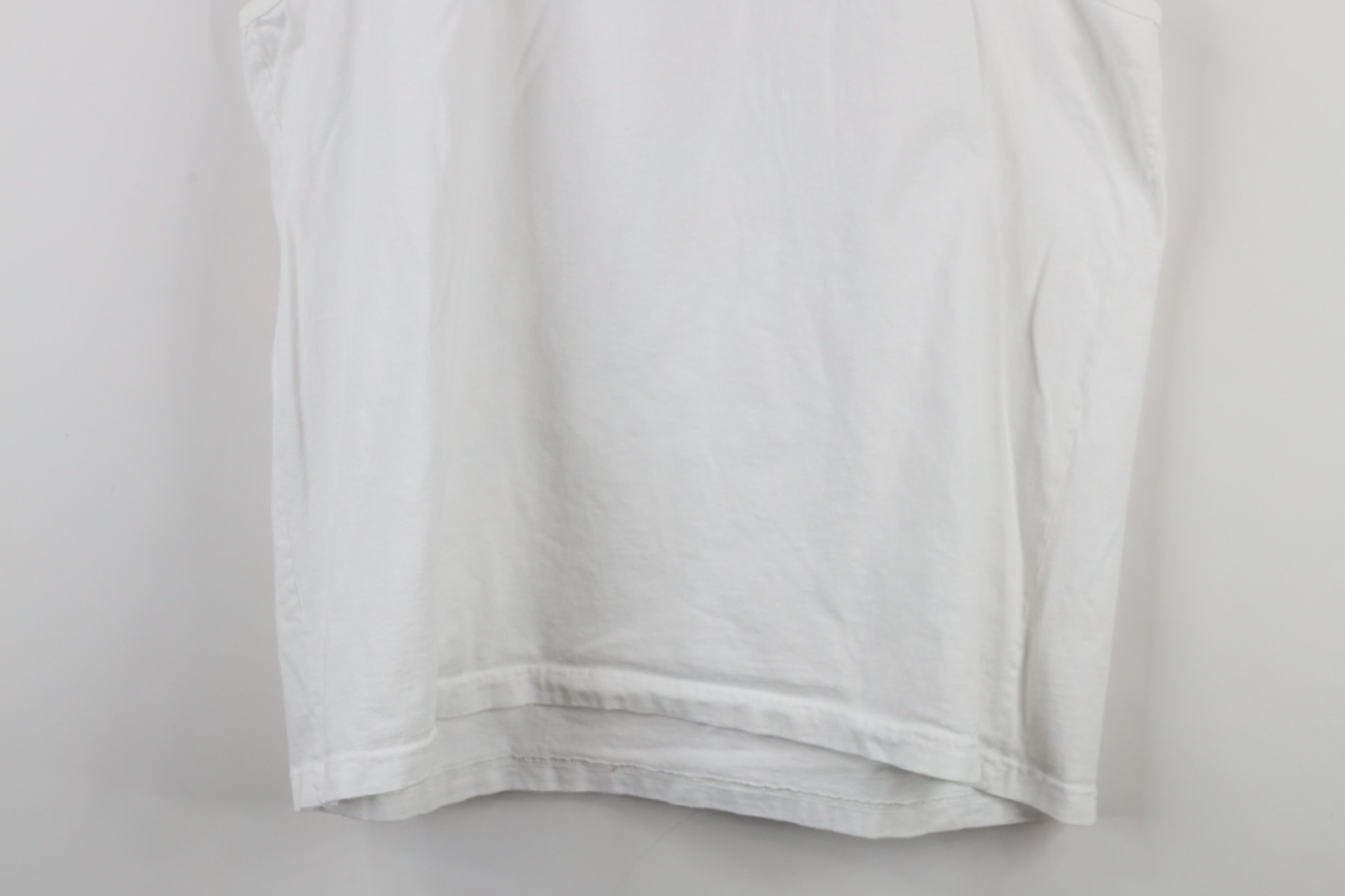 Vintage Vintage 90s Streetwear Cotton Tank Top T-Shirt White USA Size XXL / US 16-18 / IT 52-54 - 9 Thumbnail