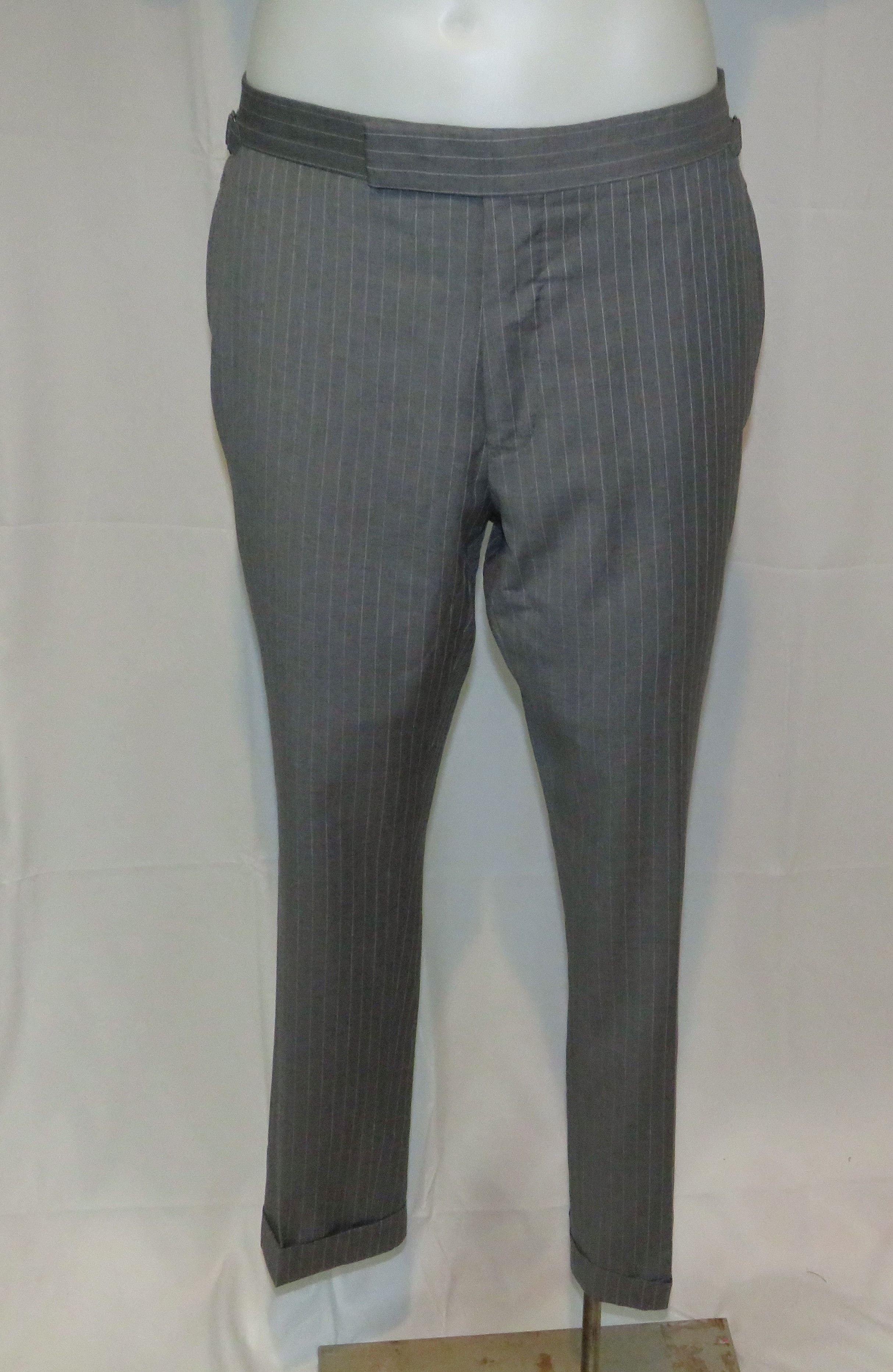 Tom Ford Shelton Gray Stripe Current Two Button Suit 40R Size 40R - 15 Thumbnail