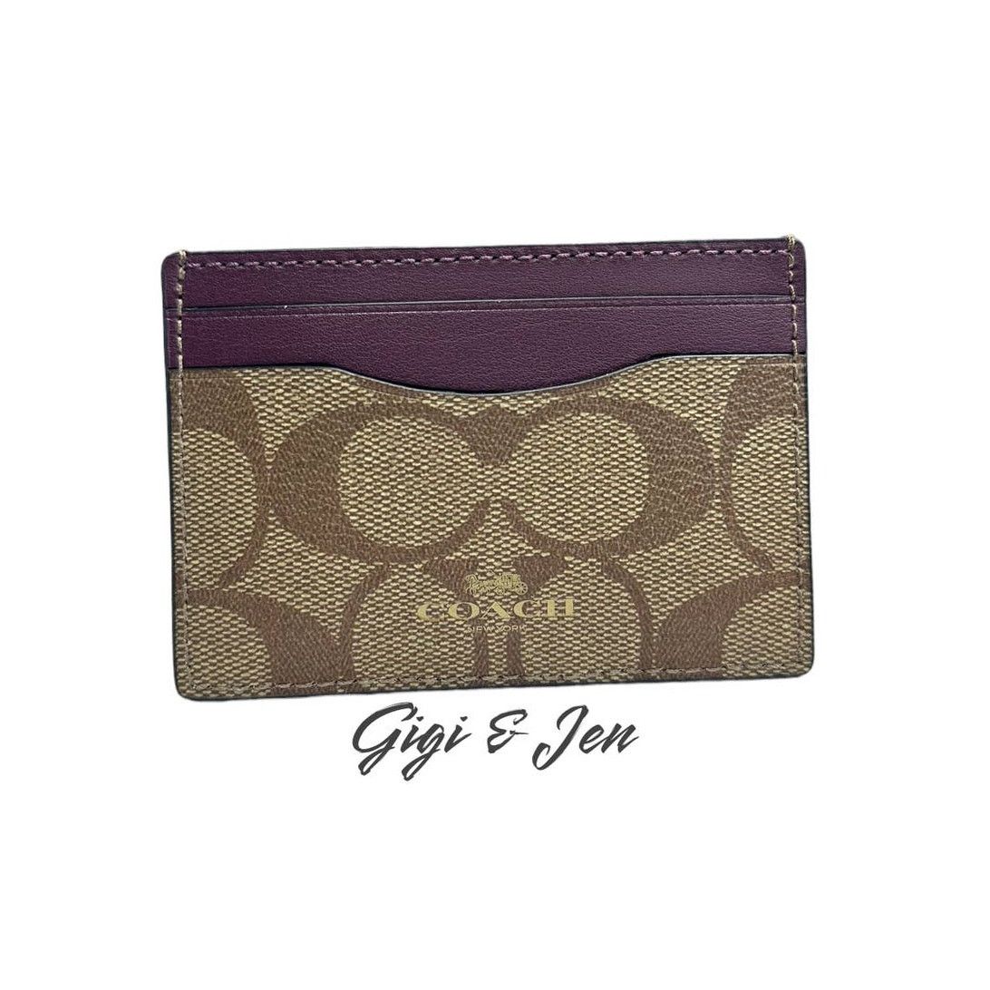 Coach Coach Card Case In Signature Canvas Size ONE SIZE - 1 Thumbnail