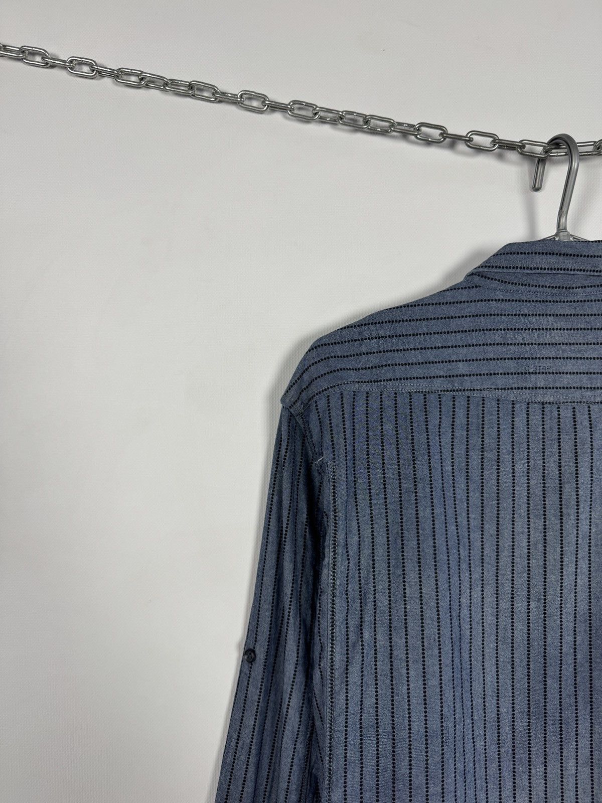 G-Star G-Star Raw Modernist Penn Striped Long Sleeve Striped Shirt Size US XXL / EU 58 / 5 - 14 Thumbnail