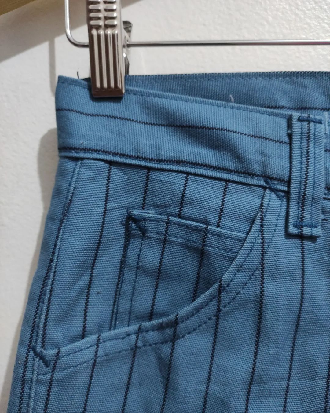 Lee Vintage 1960s Lee Striped Bell Bottom Flared Jeans Size US 29 - 12 Thumbnail