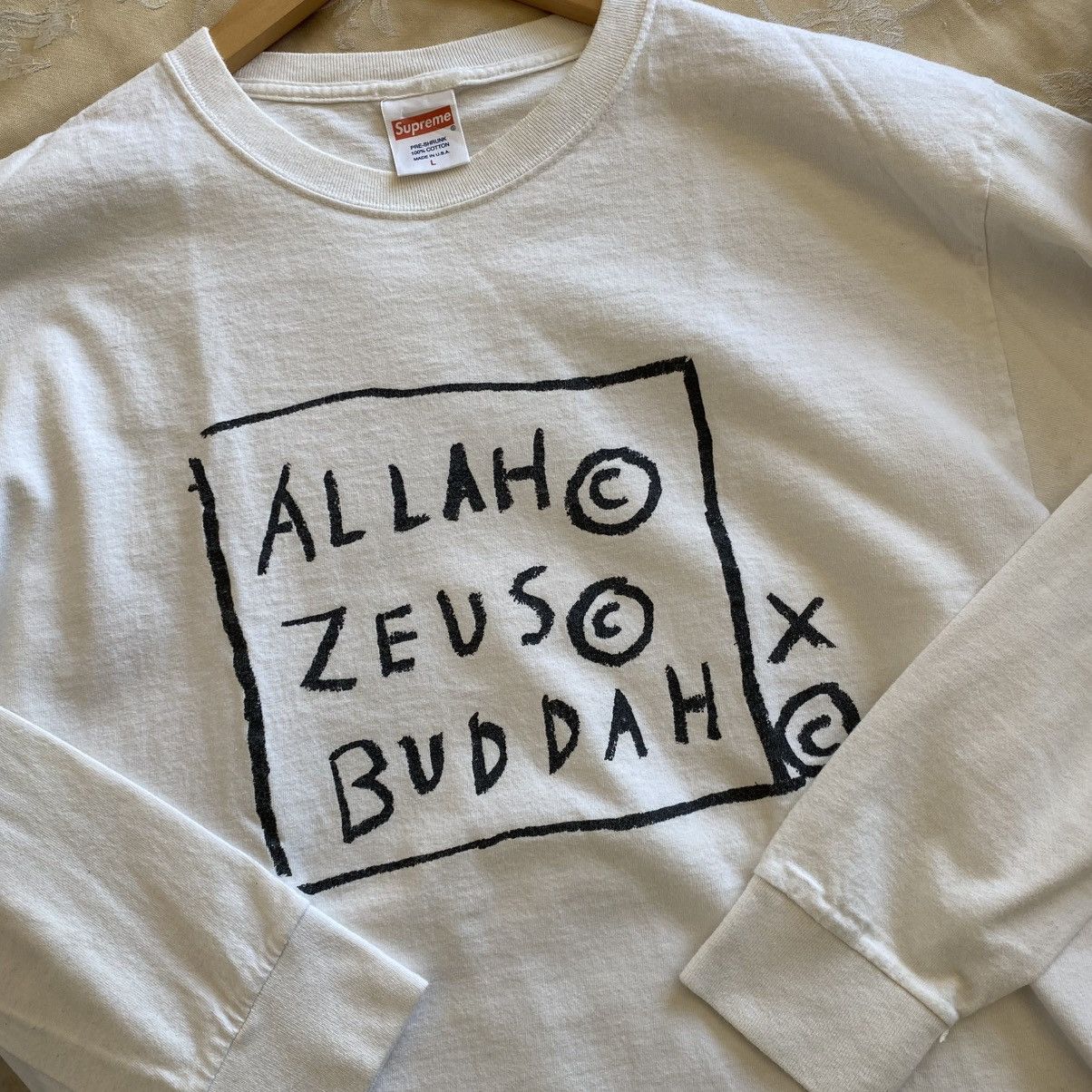 Jean-Michel Basquiat × Supreme Supreme Michel Jean Basquiat T-Shirt Allah Zeus Buddah 2013 Size US L / EU 52-54 / 3 - 5 Thumbnail