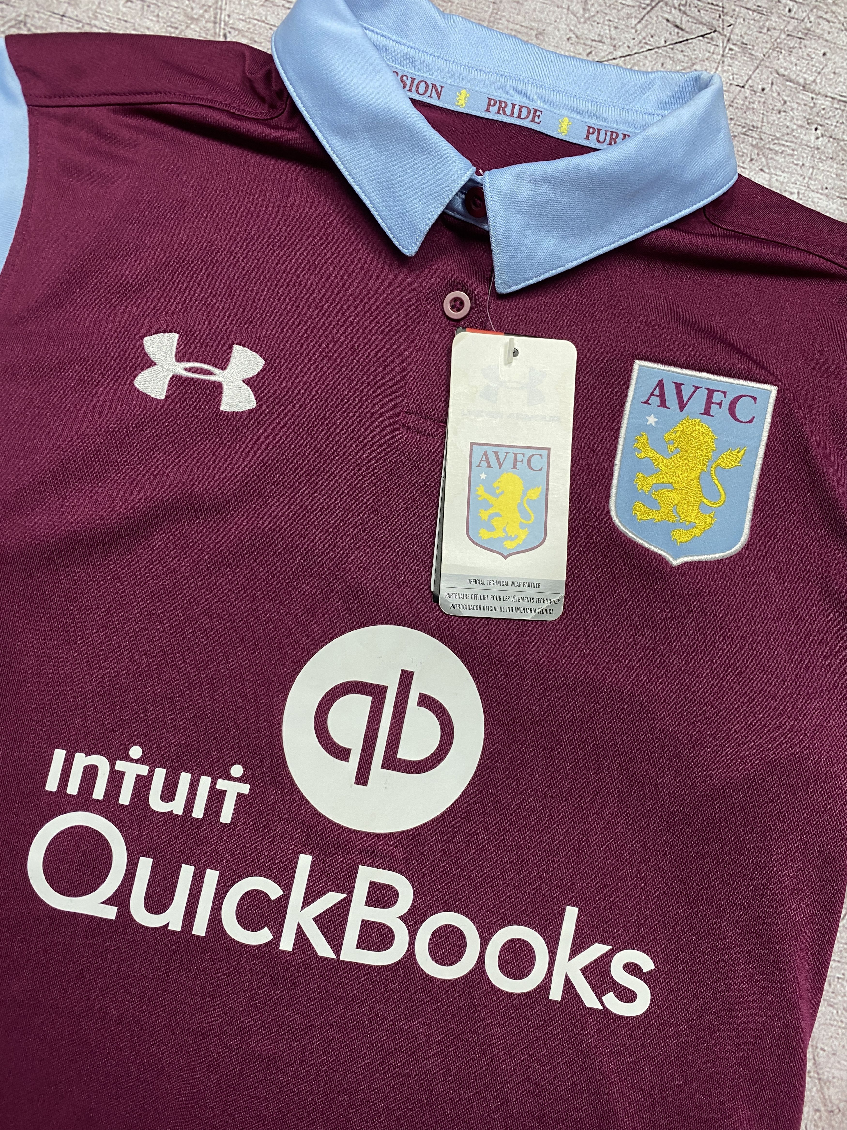 Under Armour NEW Aston Villa Under Armour Mens Soccer Jersey T-Shirt Size US L / EU 52-54 / 3 - 3 Thumbnail