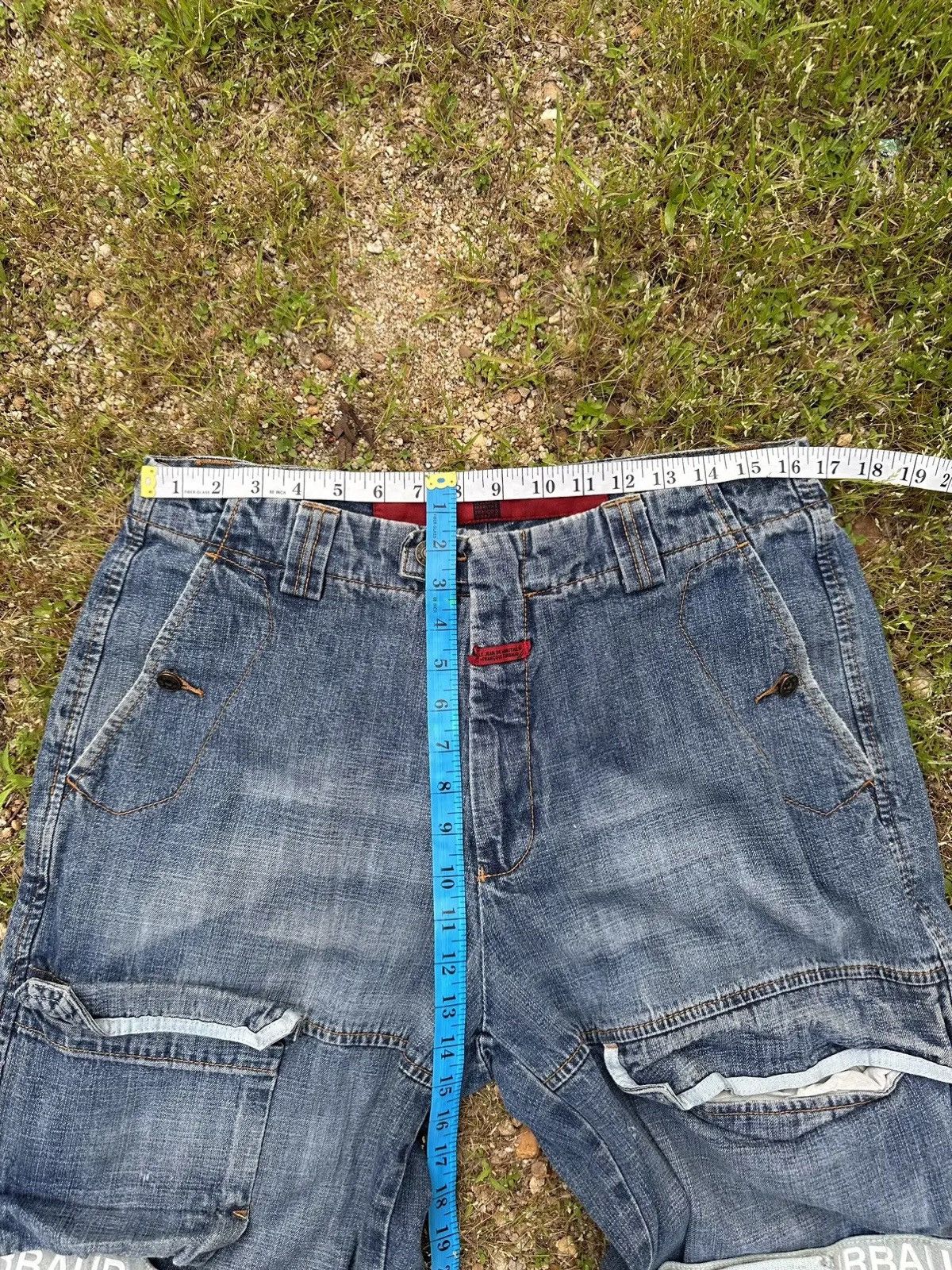 Marithe + Francois Girbaud MARITHE FRANCOIS GIRBAUD SHUTTLE TAPE BONDAGE DENIM PANTS Size US 33 - 10 Thumbnail