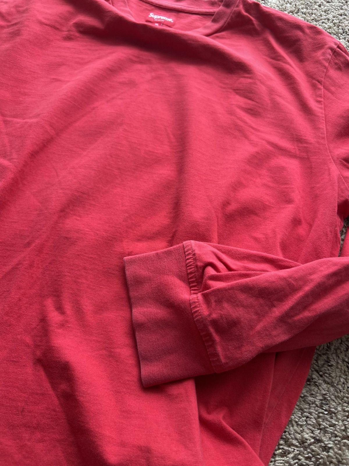 Supreme Supreme Trademark long sleeve red big logo Size US XL / EU 56 / 4 - 6 Thumbnail