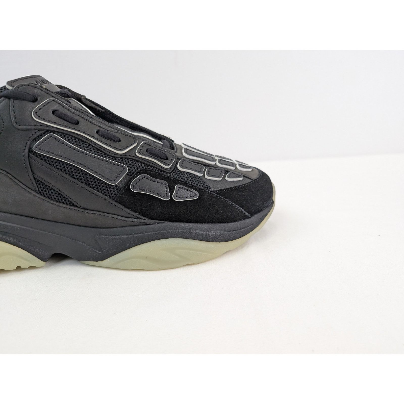 Amiri o1rshd1 Bone Runner Sneakers in Black Size US 13 / EU 46 - 3 Thumbnail