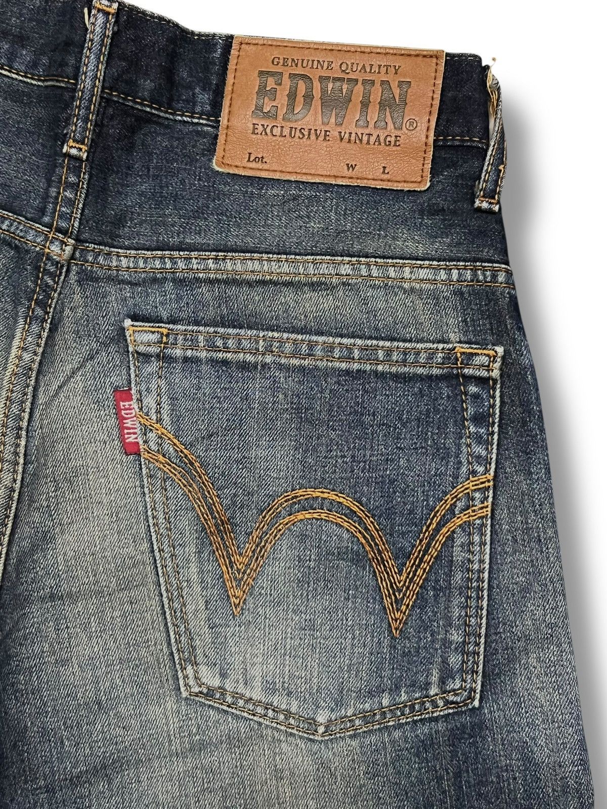 Edwin Edwin 403 Exclusive Vintage Japan - Faded, Distressed Denim Size US 31 - 11 Thumbnail